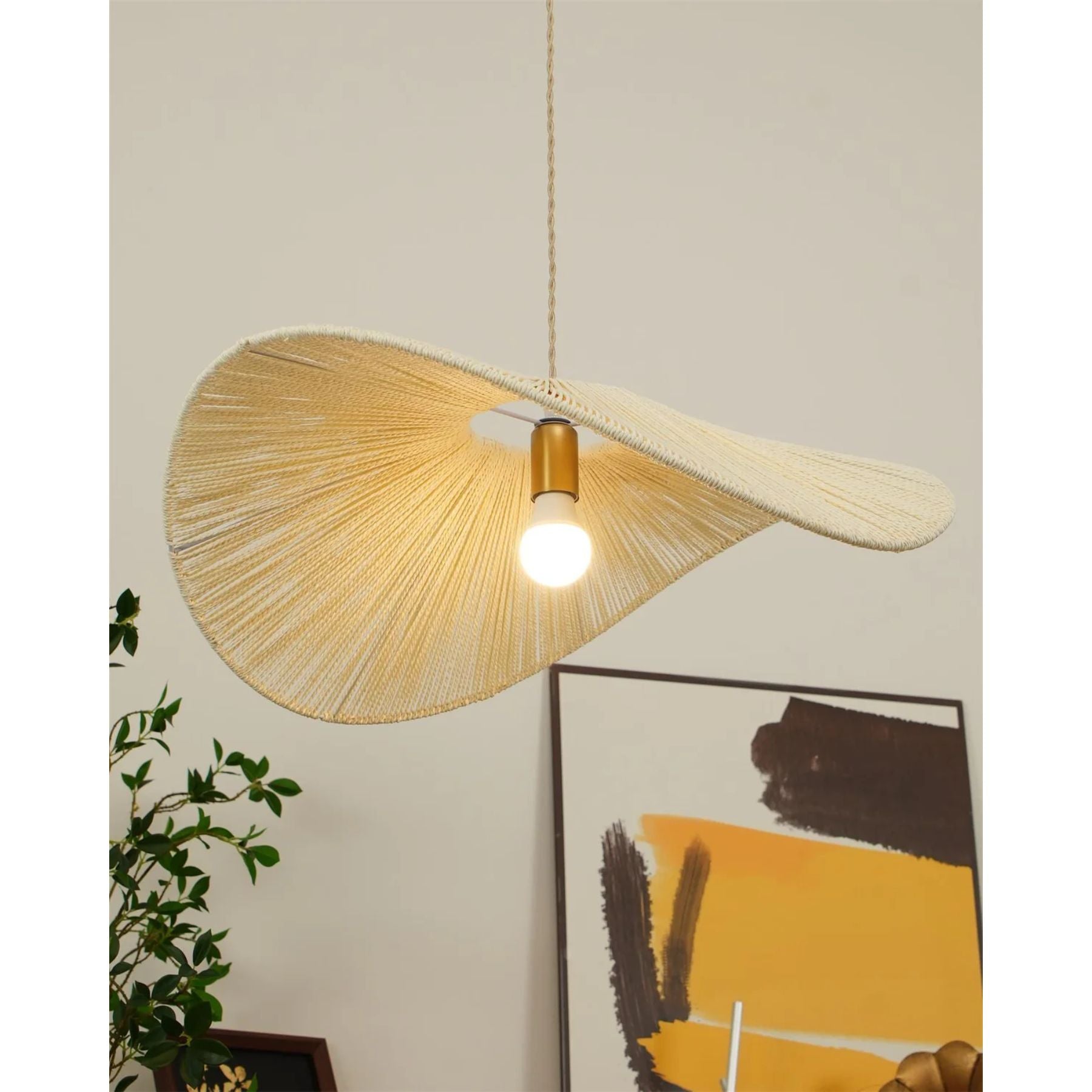 Woovo Hemp Rope Pendant Light