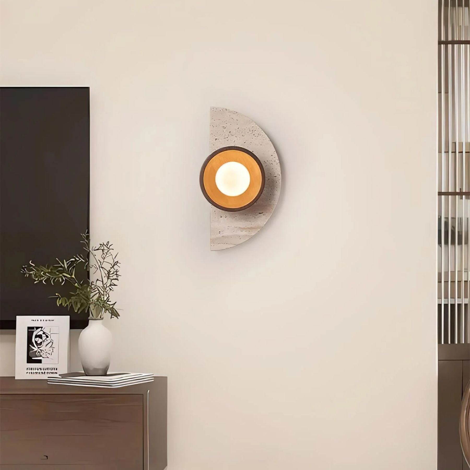 Lerbaze Natural Stone Wall Light
