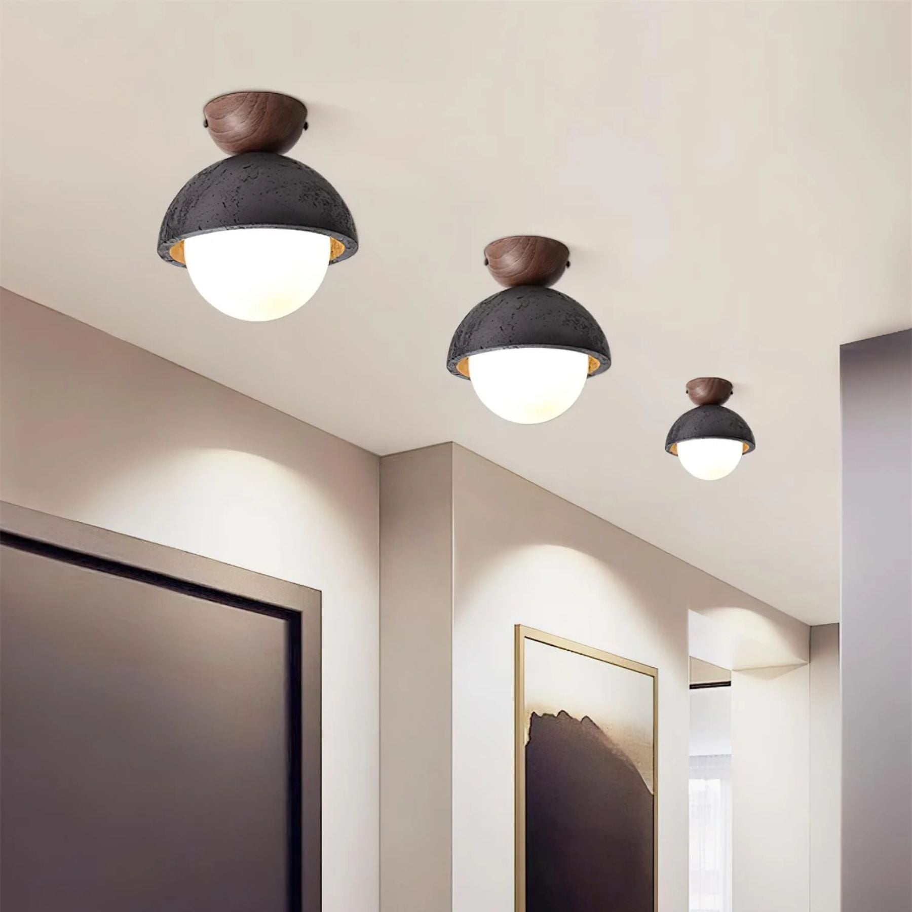 Maspo Natural Stone Ceiling Light