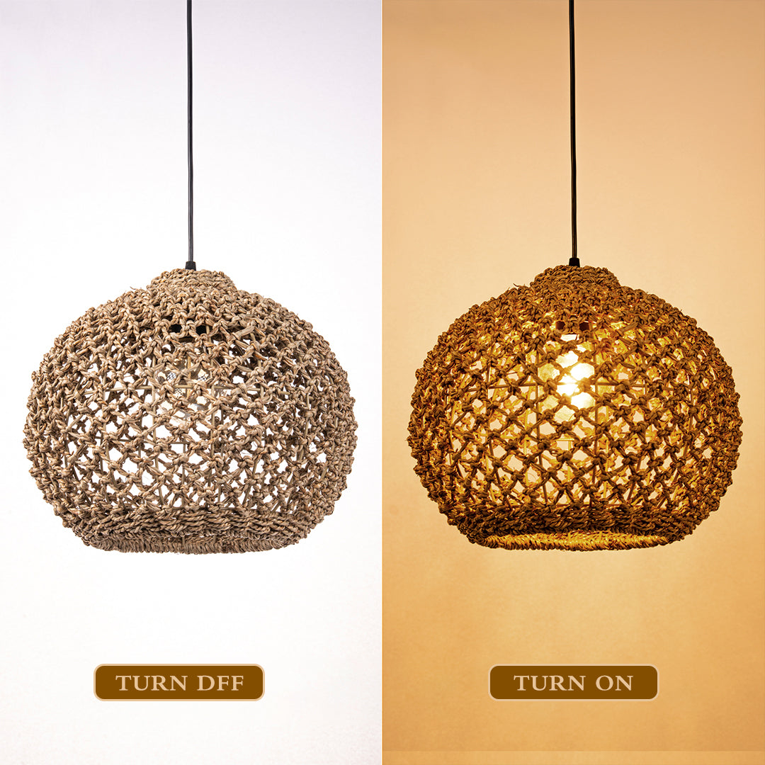 Benzo Woven Boho Pendant Light