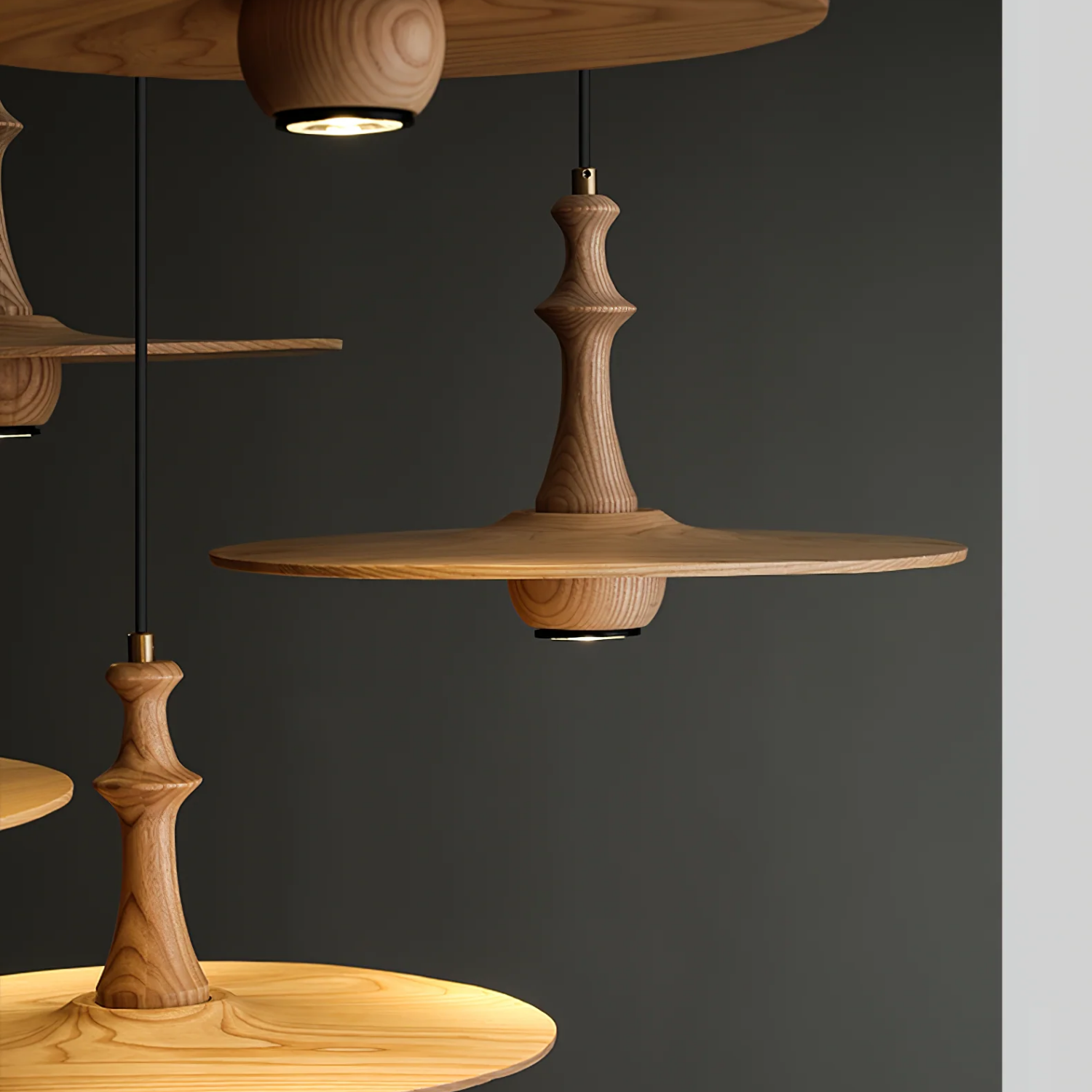 Spindu Wooden Pendant Light