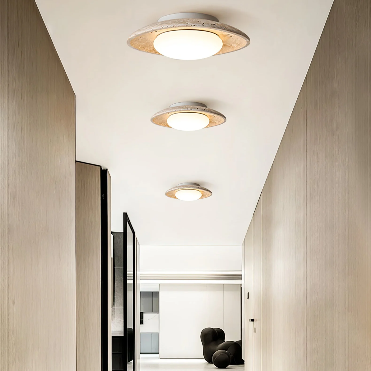 Moso Natural Stone Ceiling Light