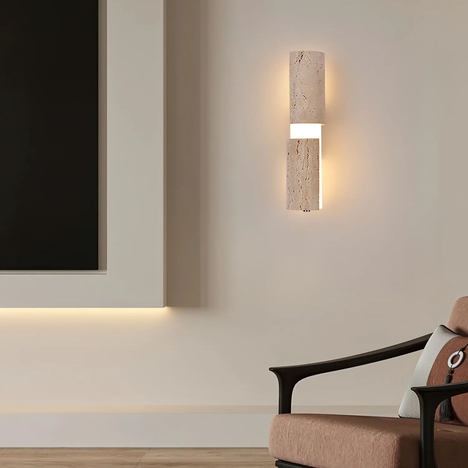 Kelmos Natural Stone Wall Light
