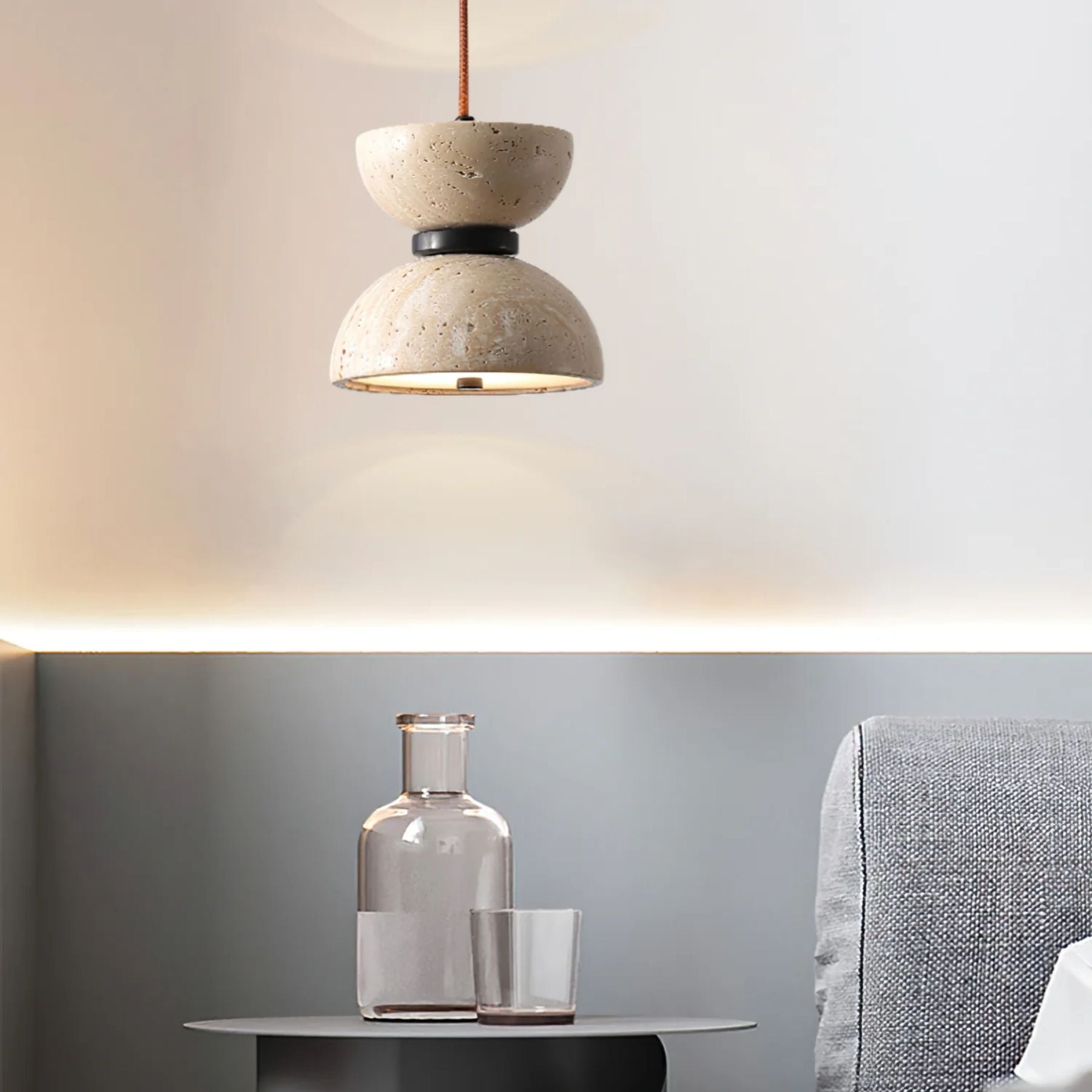 Jeleva Travertine Pendant Light