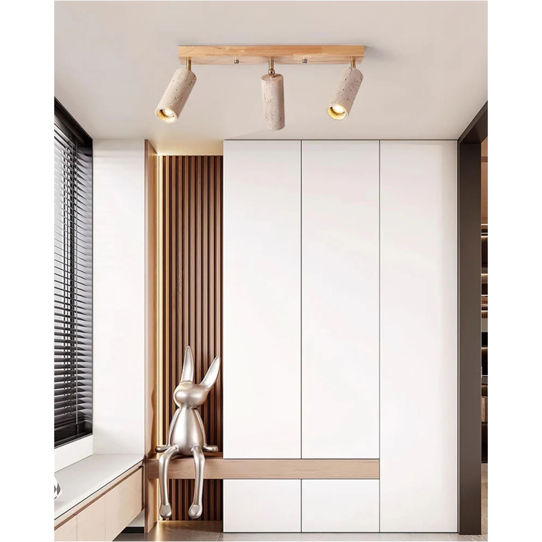 Traleno Travertine Ceiling Light