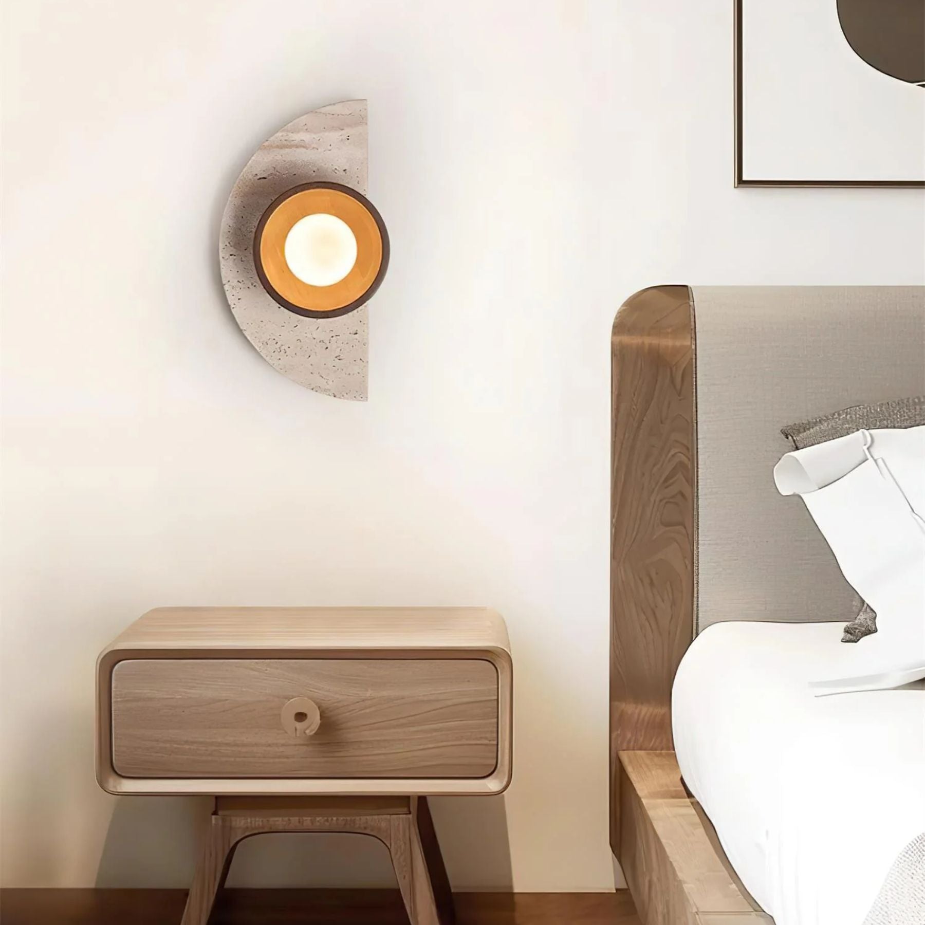 Lerbaze Natural Stone Wall Light