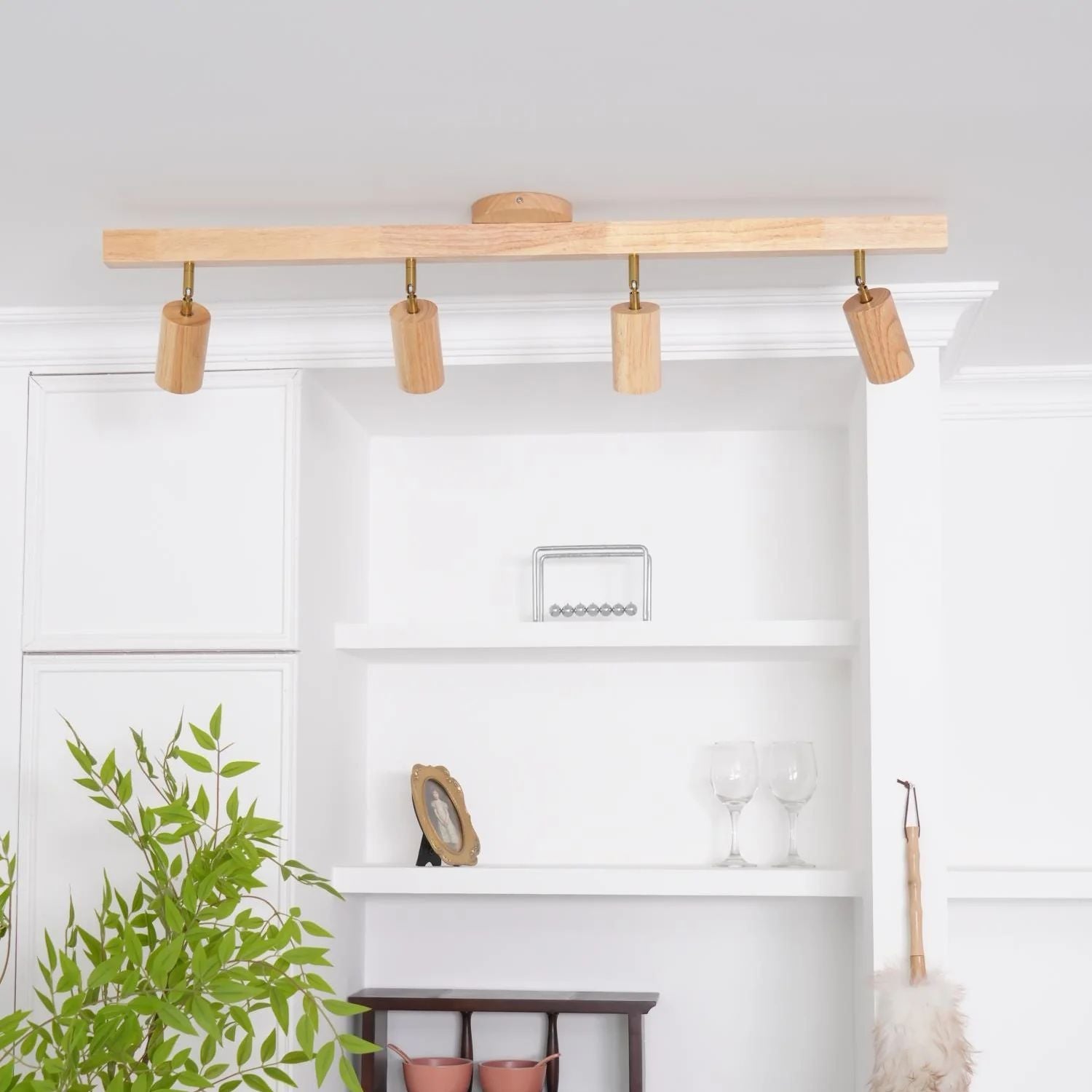 Lermo Wooden Track Ceiling Light