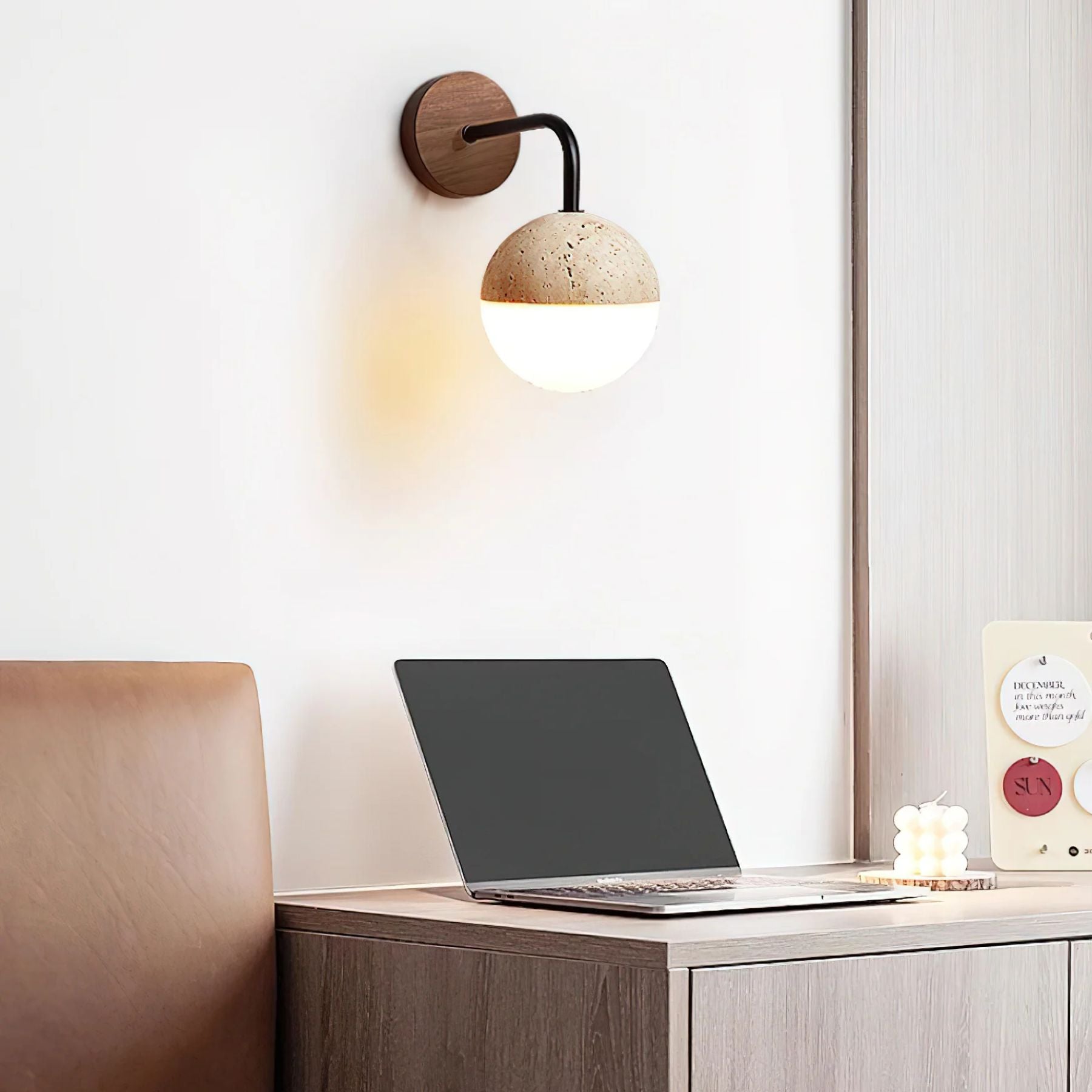 Boilin Natural Stone Wall Light