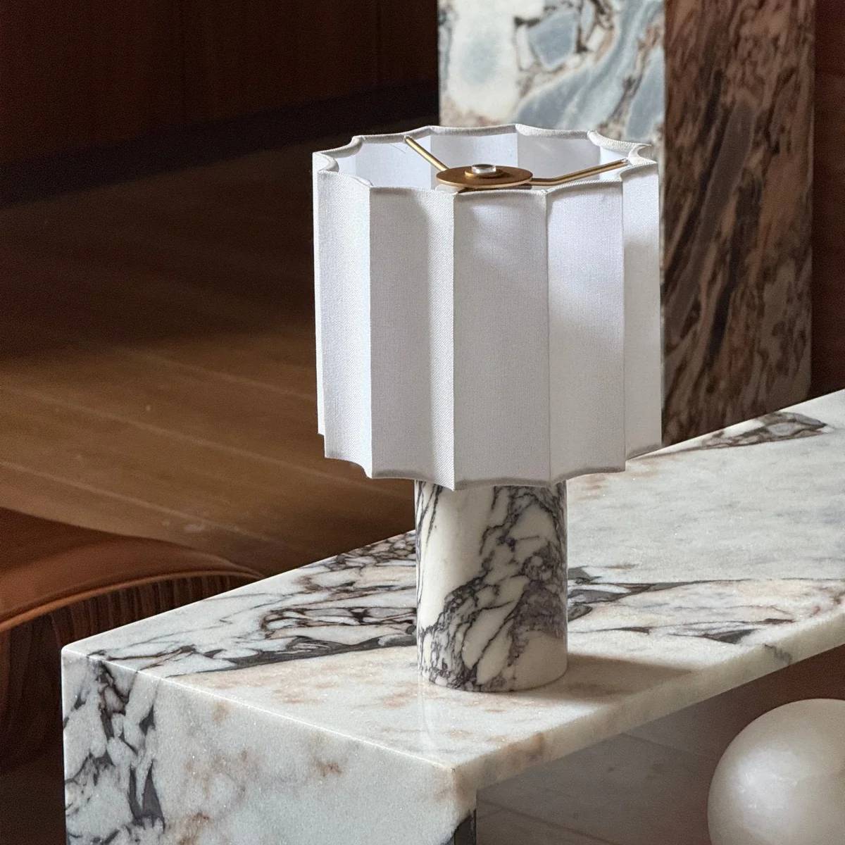 Orvinna Marble Table Lamp