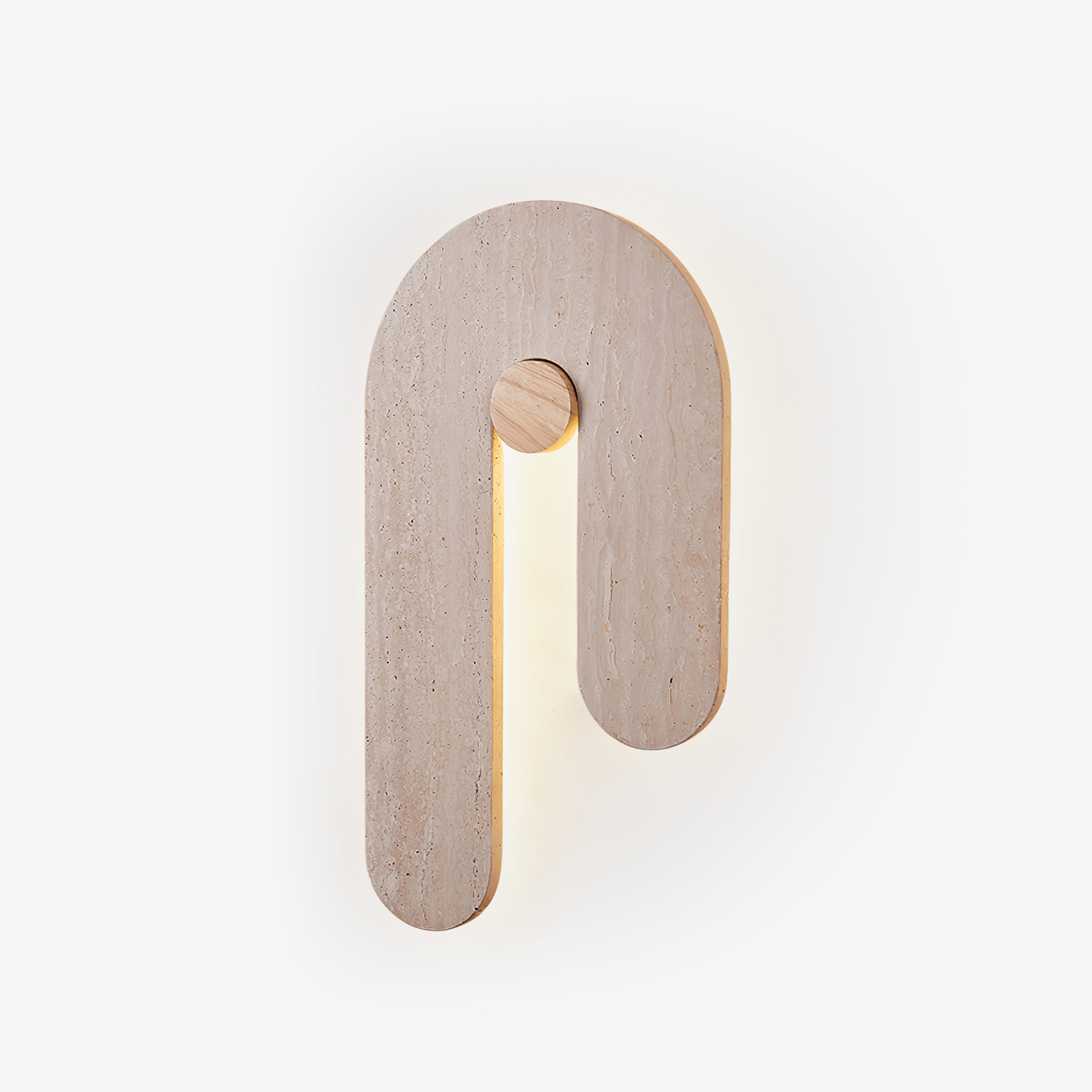 Voa U Shape Natural Stone Wall Light