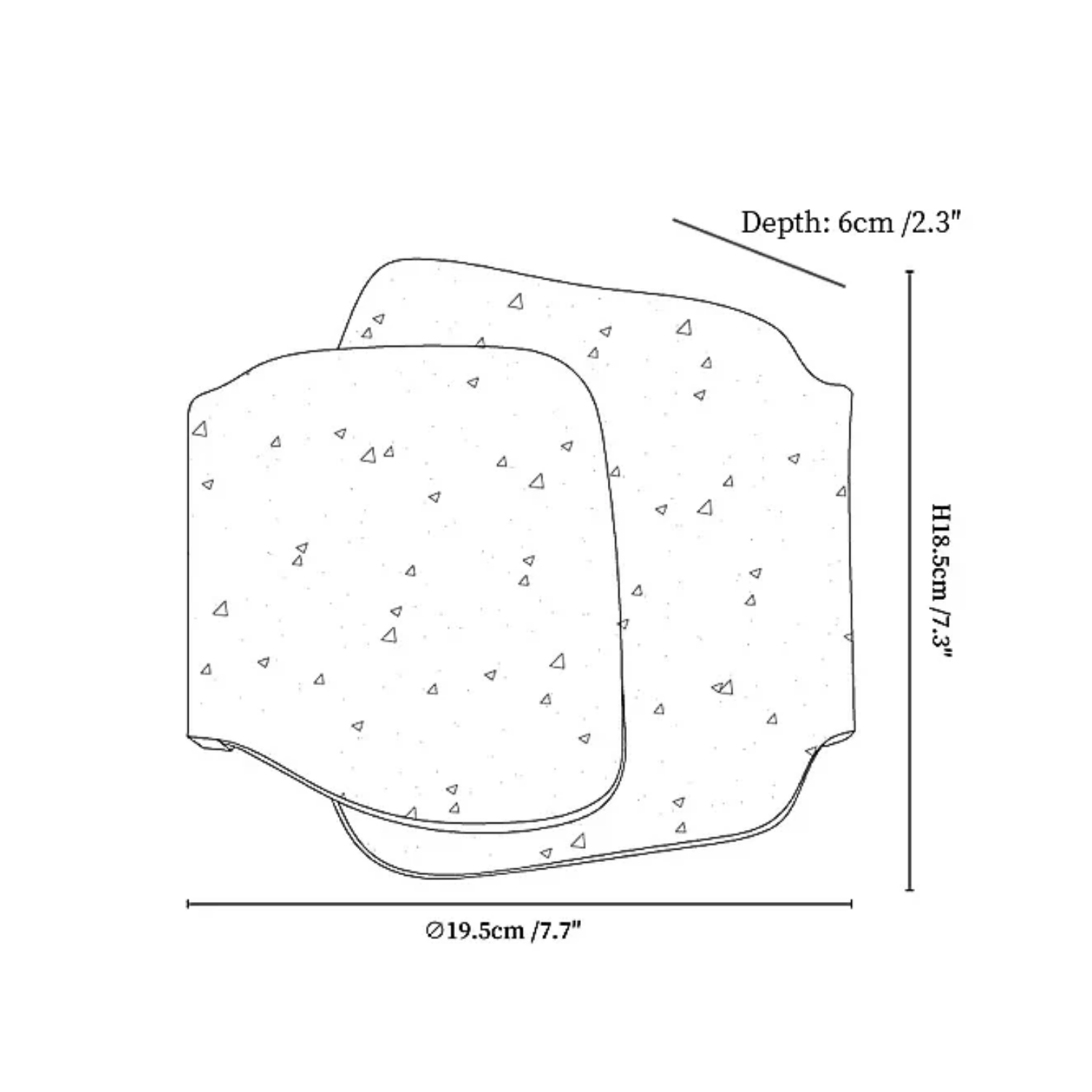 Bova Overlap Natural Stone Wall Light