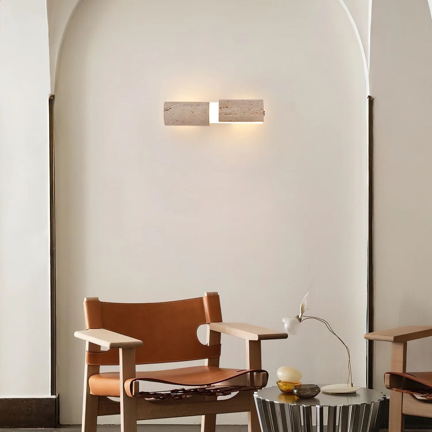 Kelmos Natural Stone Wall Light