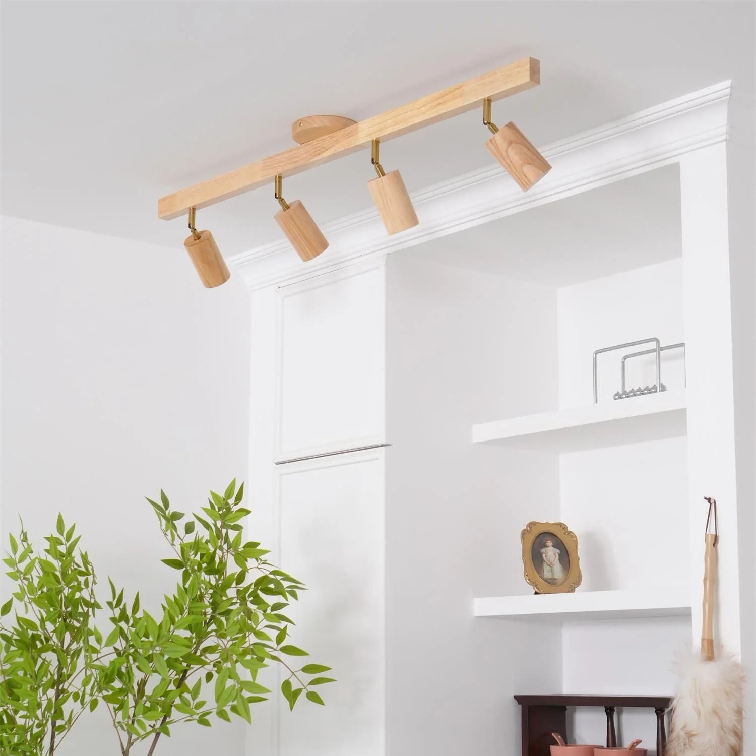 Lermo Wooden Track Ceiling Light