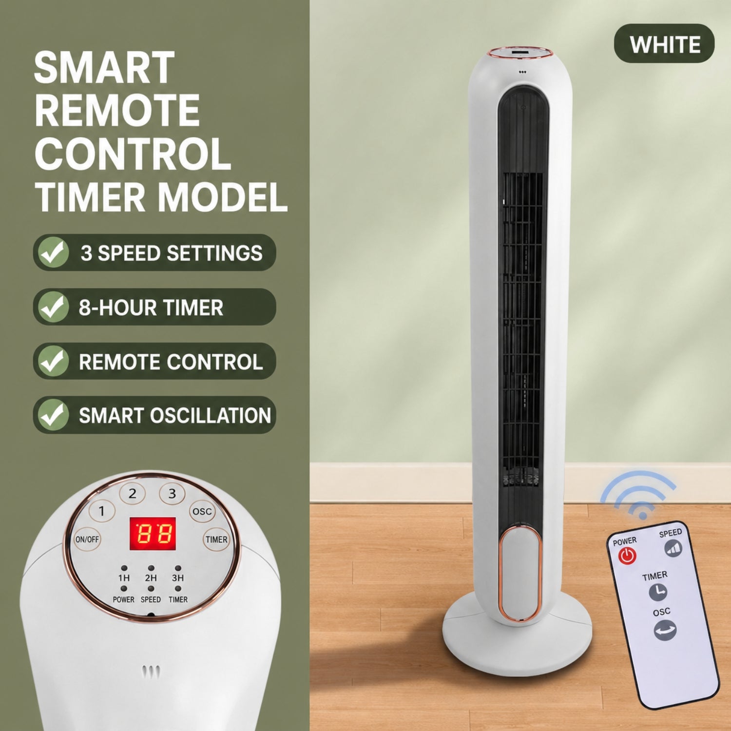 Covedenus Tower Fan