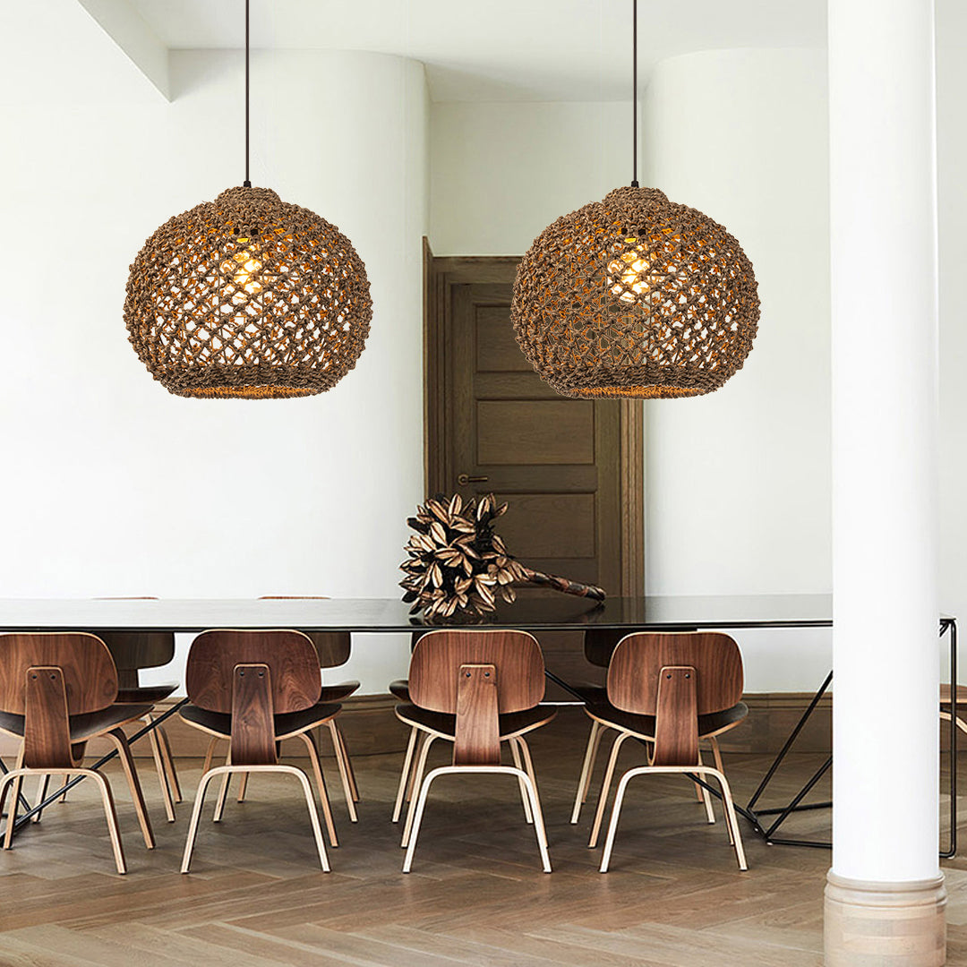 Benzo Woven Boho Pendant Light