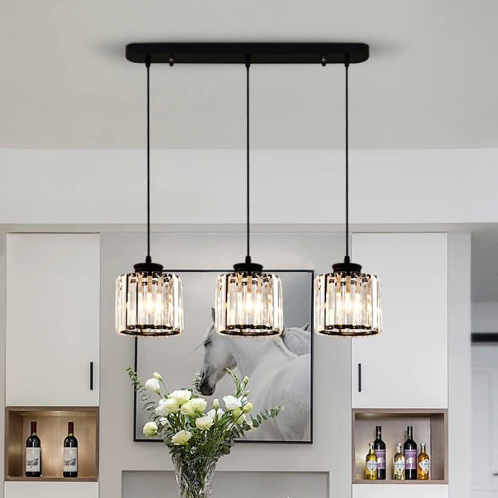 Multi-Head Crystal Pendant Light