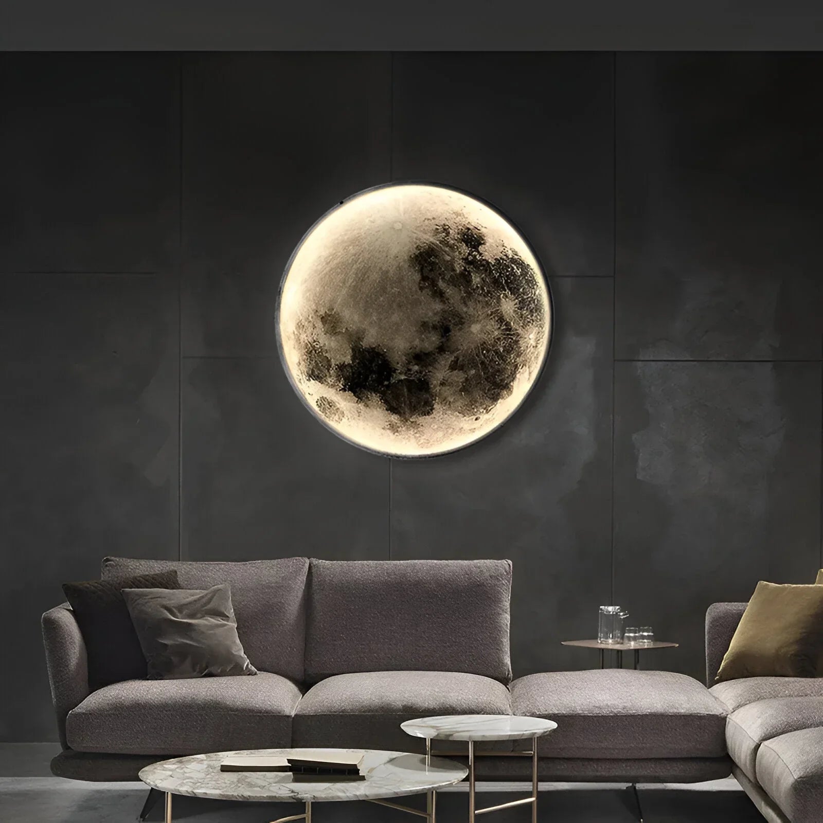 Eclipse Moon Design Wall Light