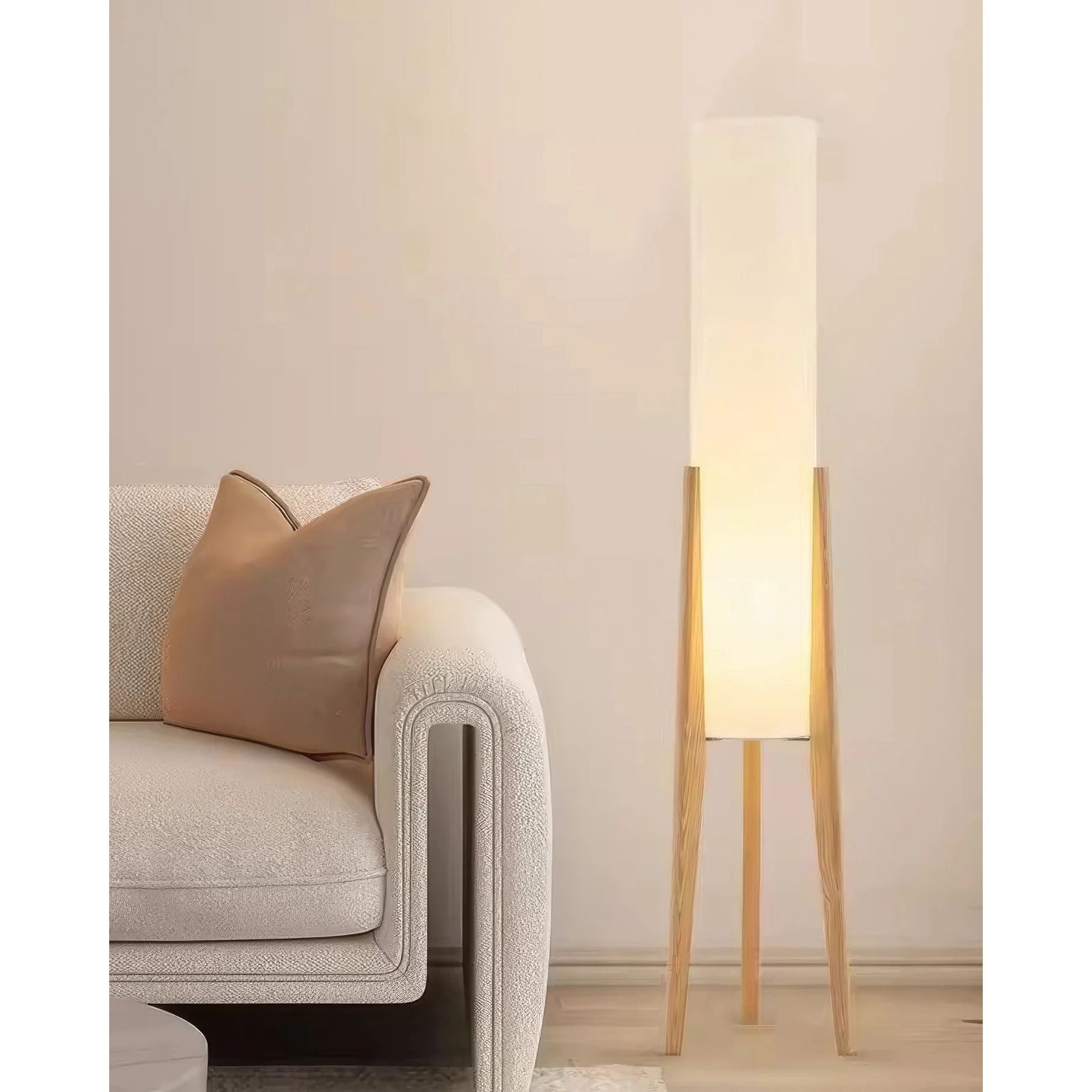 Maleso Wooden Floor Lamp
