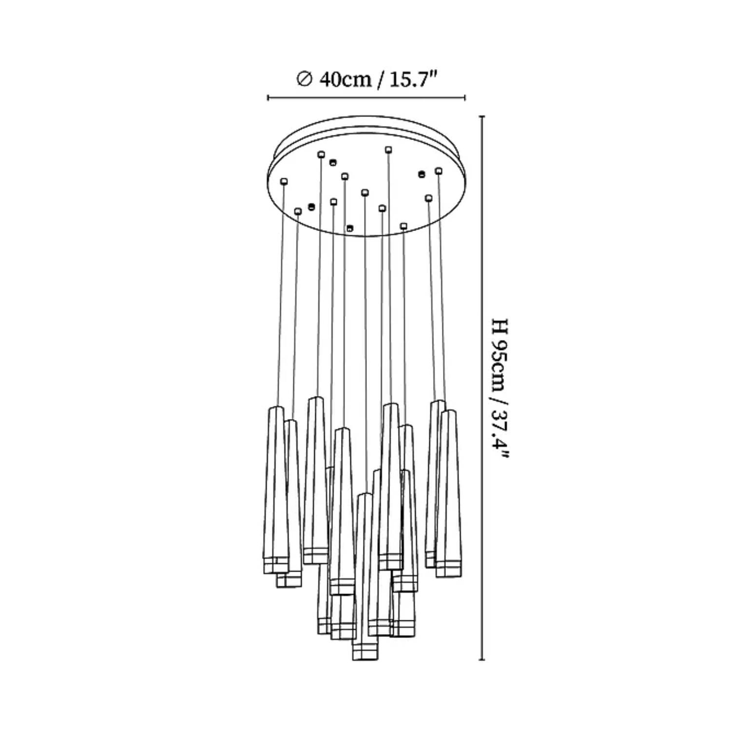 Firelighter Pendant Light