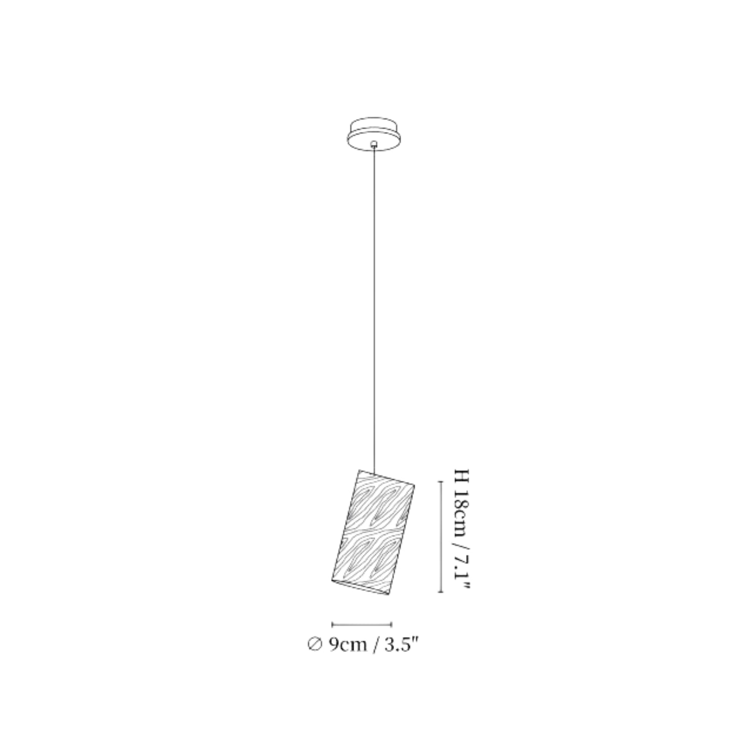Dellse Wooden Pendant Light