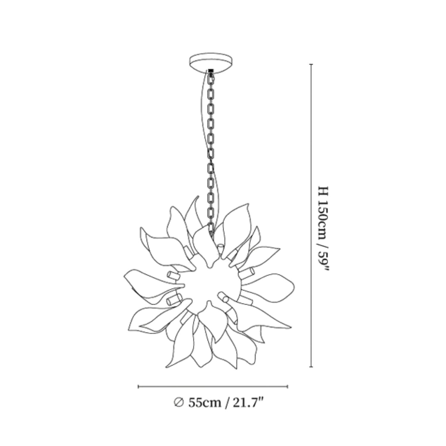 Dofa Flower Pendant Light