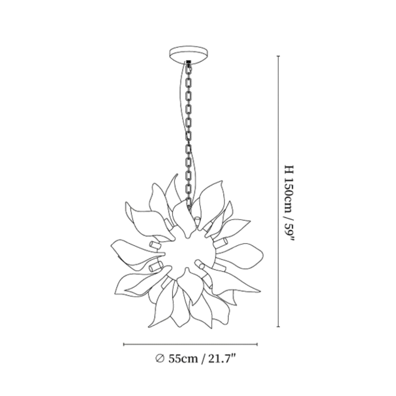 Dofa Flower Pendant Light
