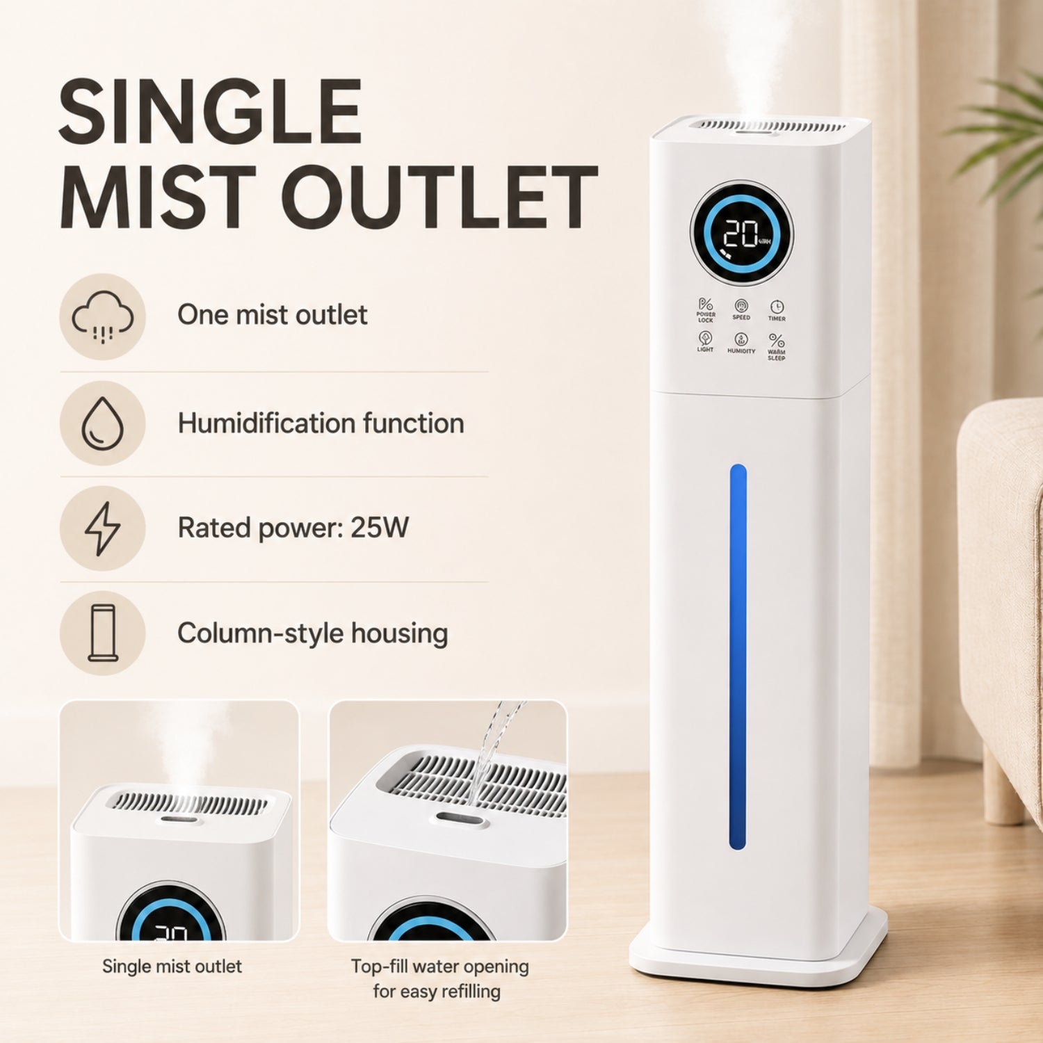 ZELLE - Column Humidifier