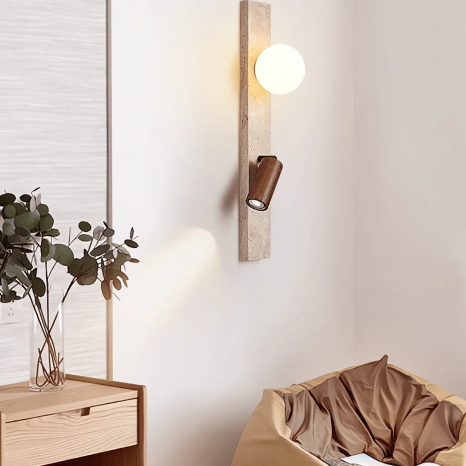 Kelismon Natural Stone Wall Light