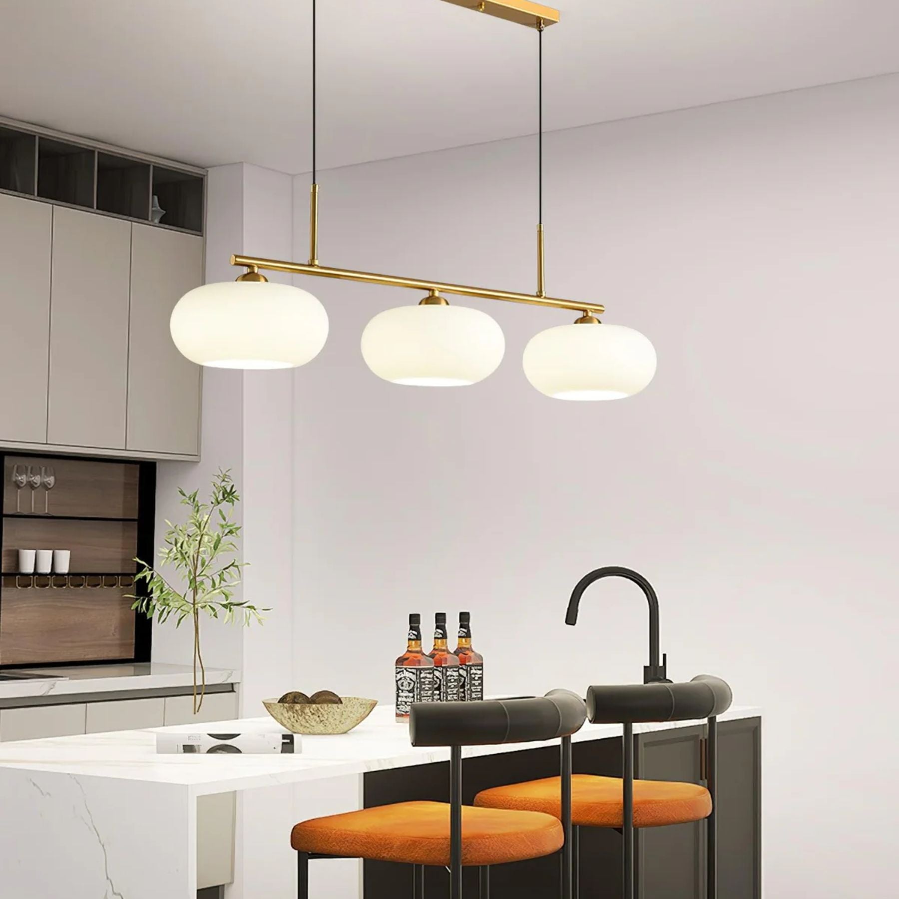 Plezano Triple Pendant Light