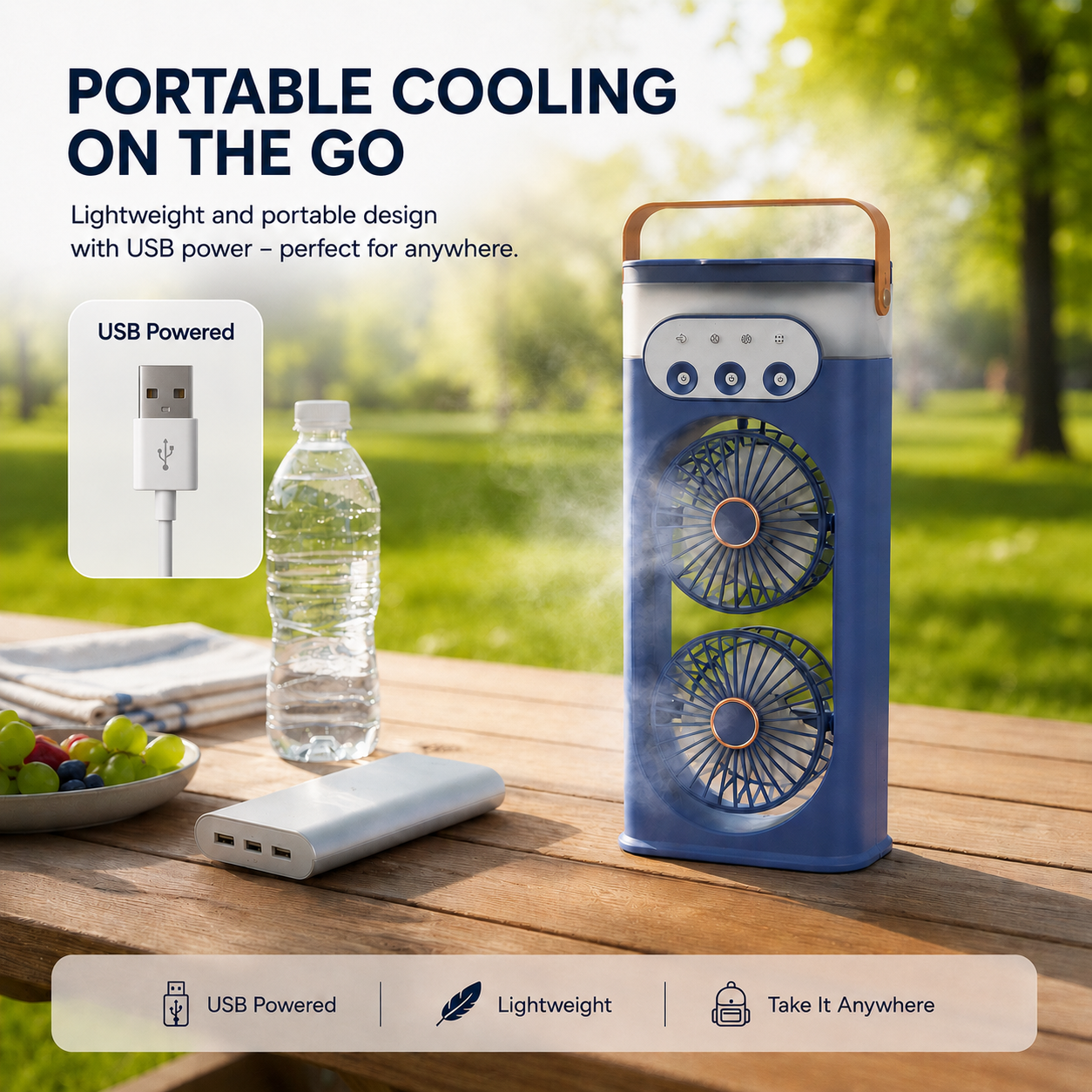 Orinli Portable Tower Fan