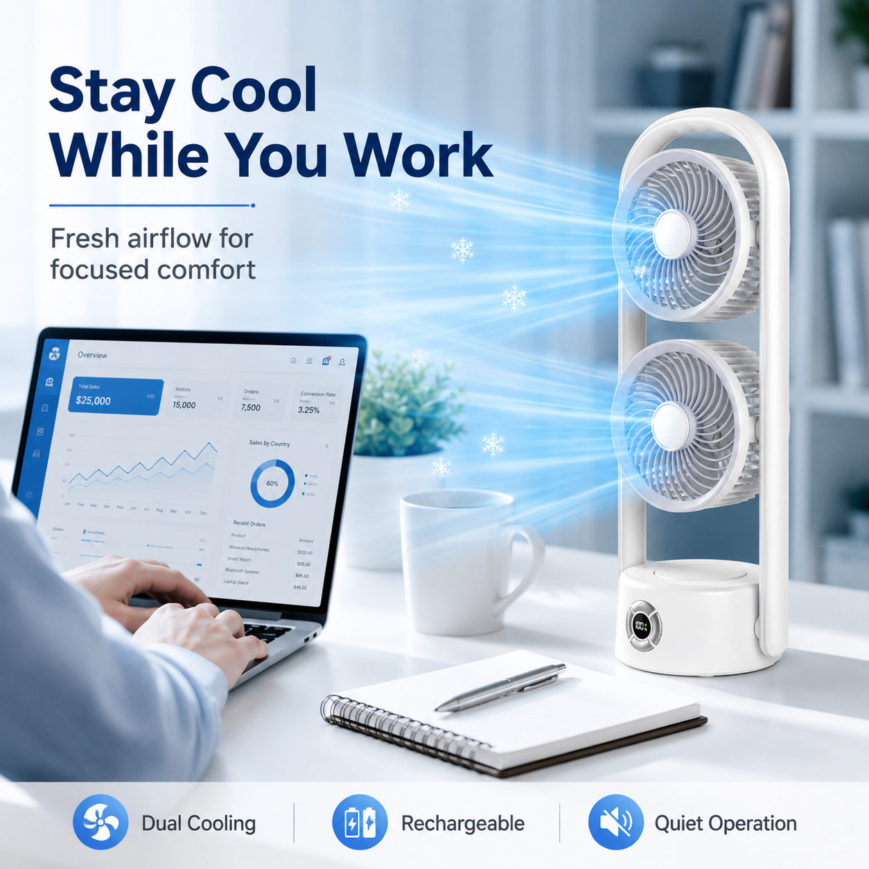 Freezio Tower Fan