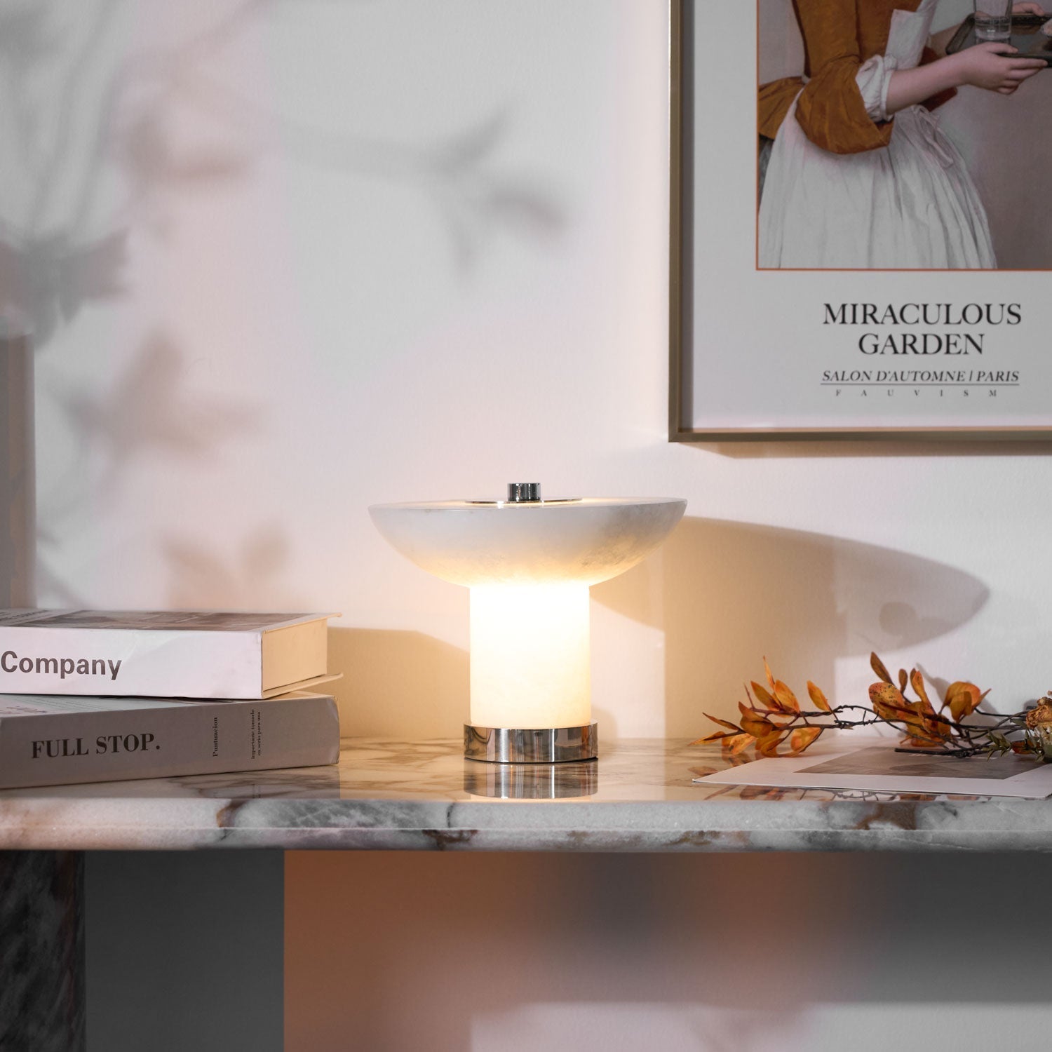 Aesmoze Alabaster Table Lamp