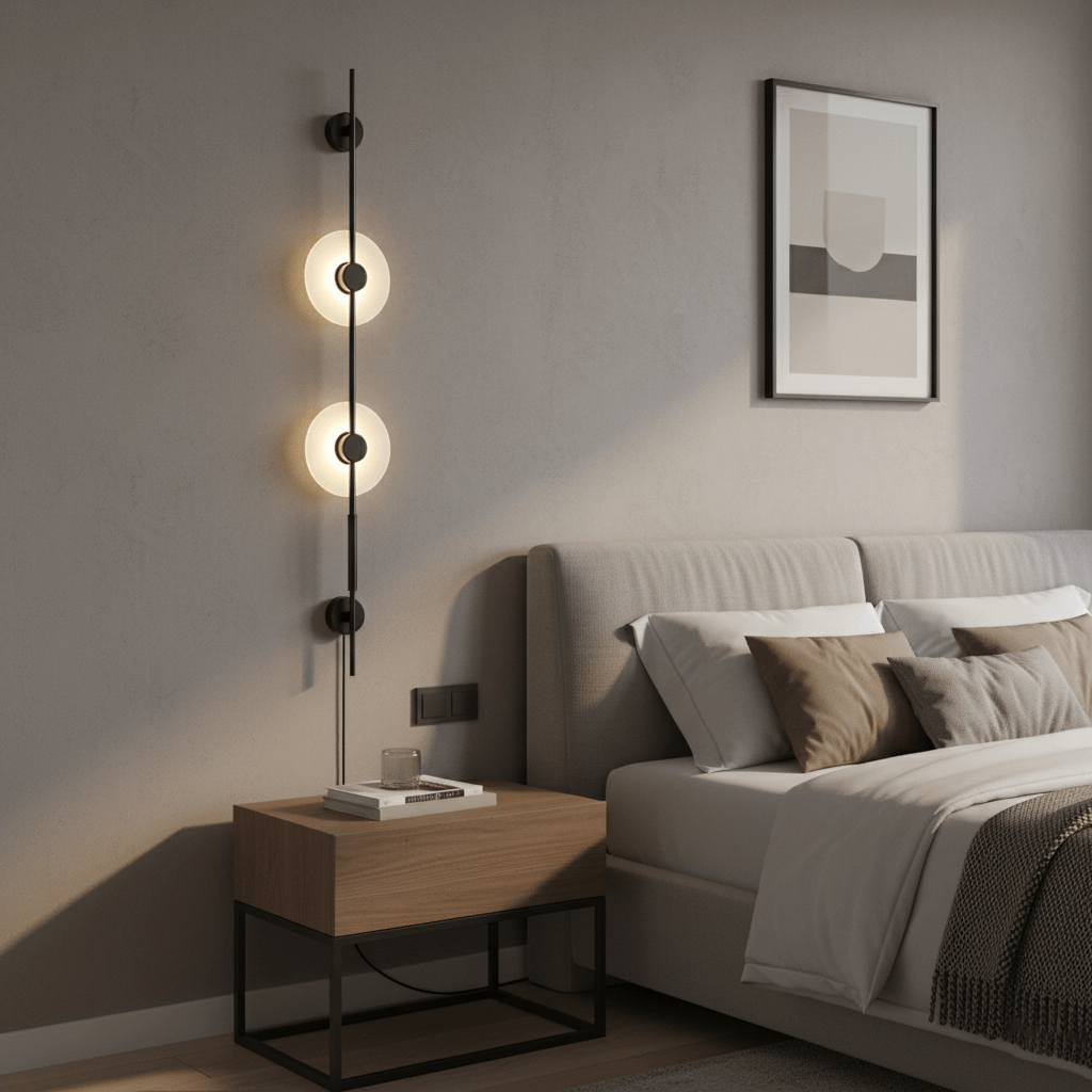 Duelsy Vertical Wall Light With Plug