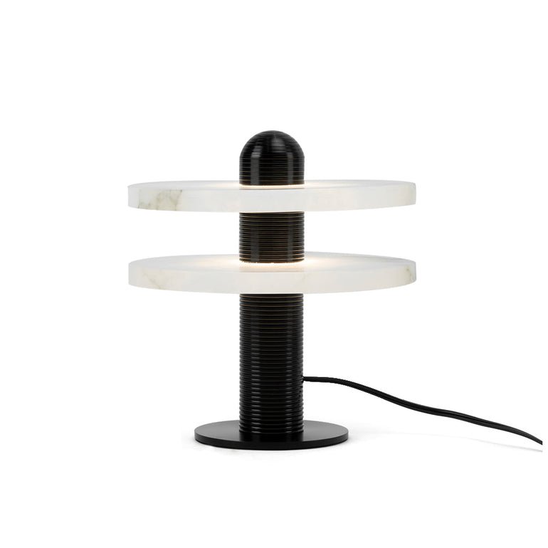 Duo Alabaster Disc Table Lamp