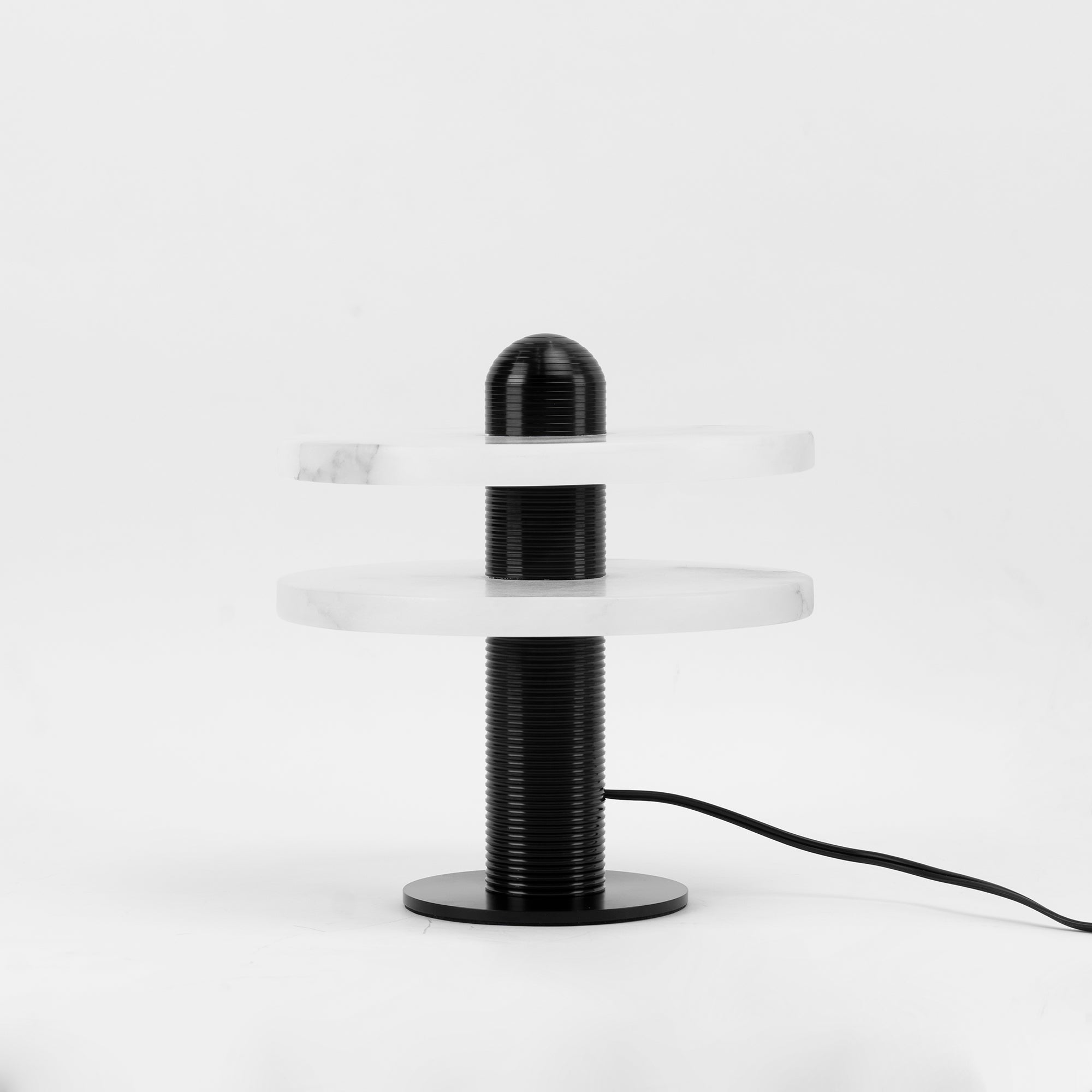 Duo Alabaster Disc Table Lamp