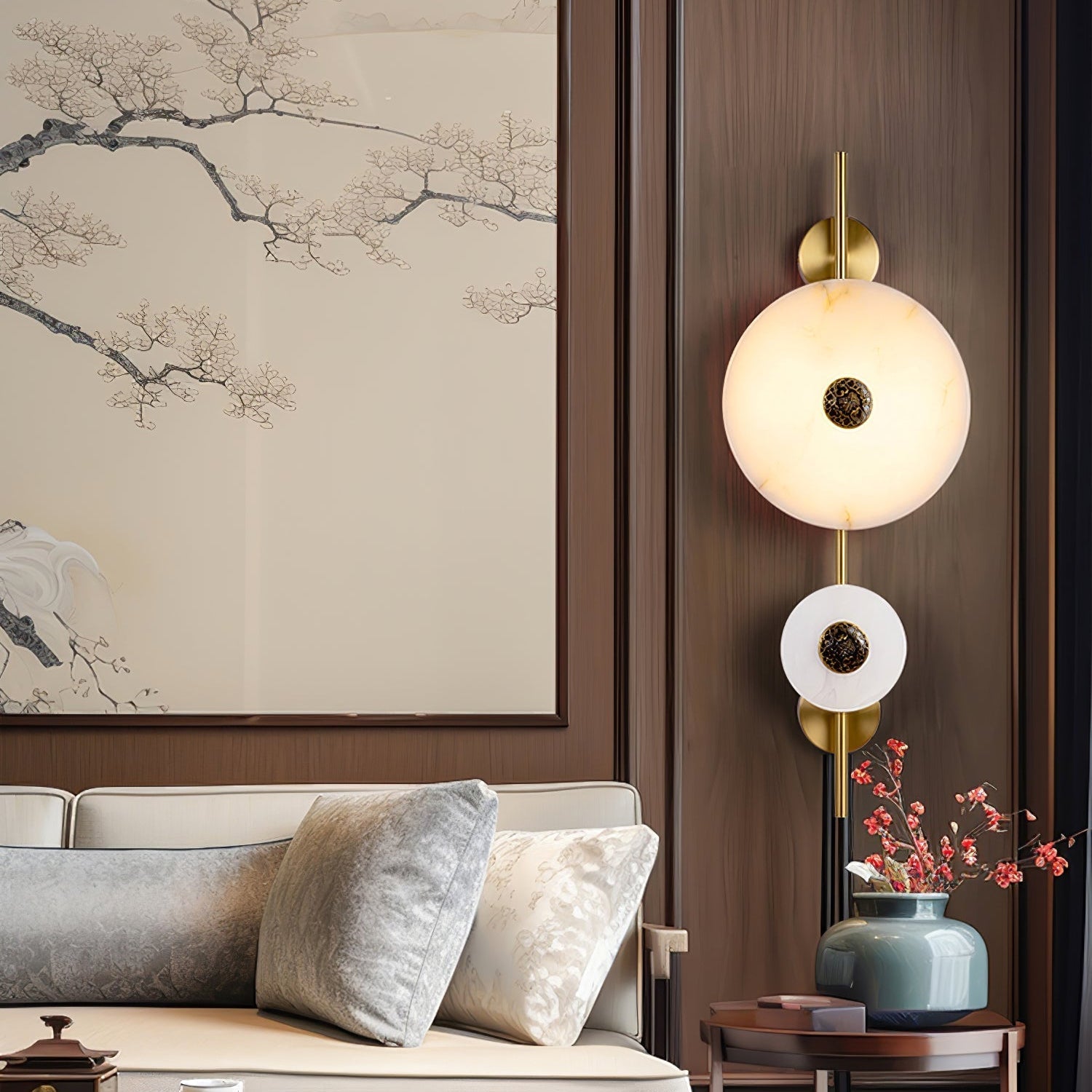 Mesona Alabaster Wall Light