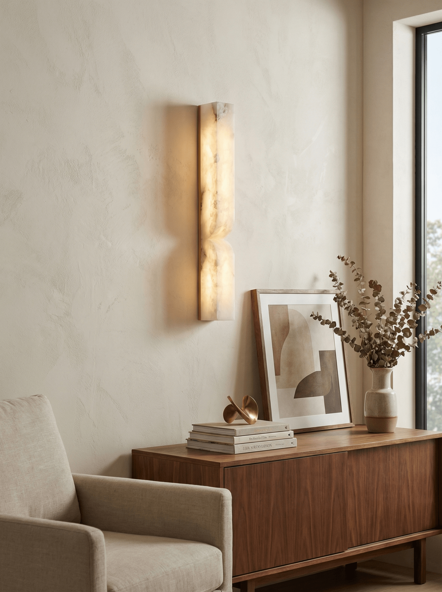Haria Alabaster Wall Light