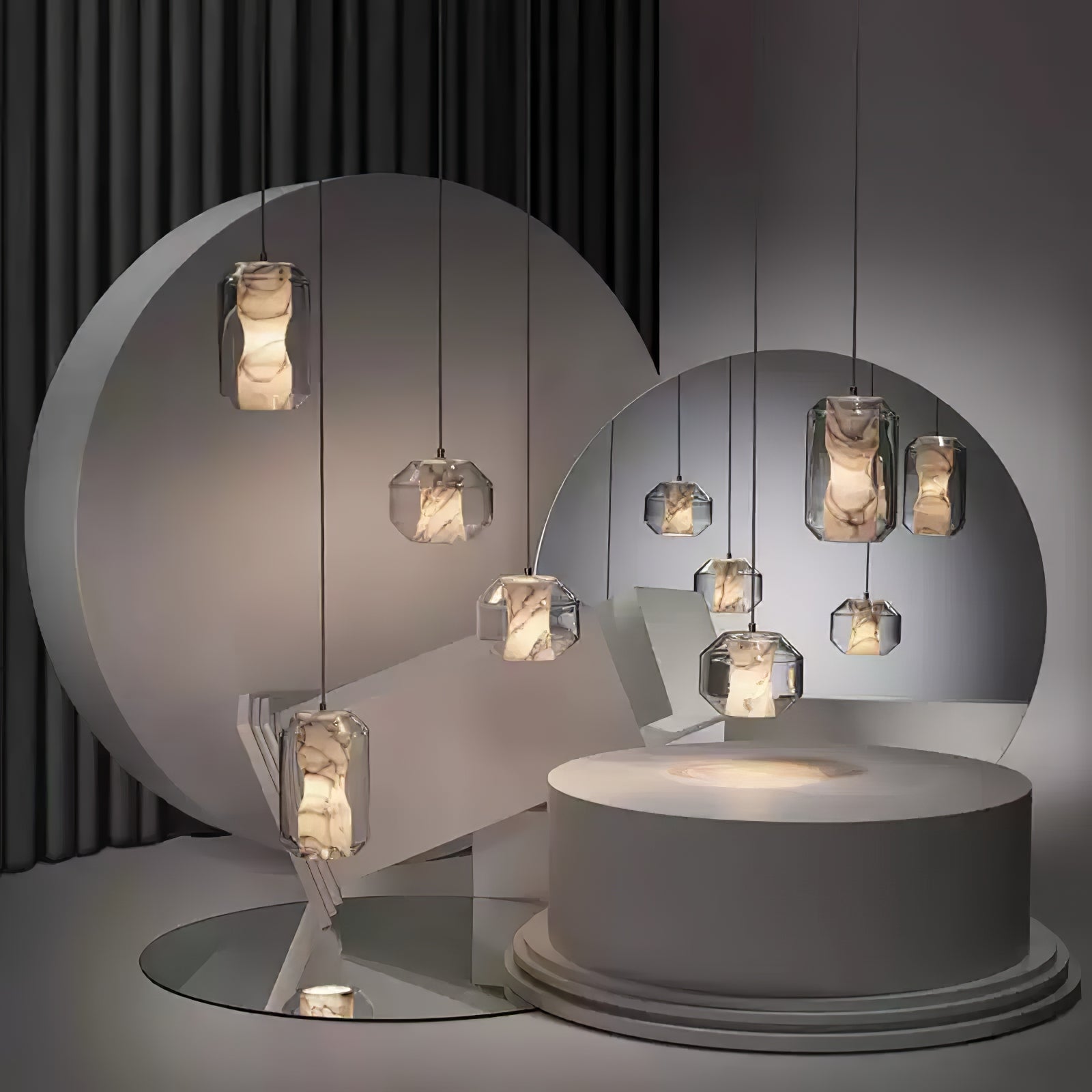 Colomo Alabaster Pendant Light