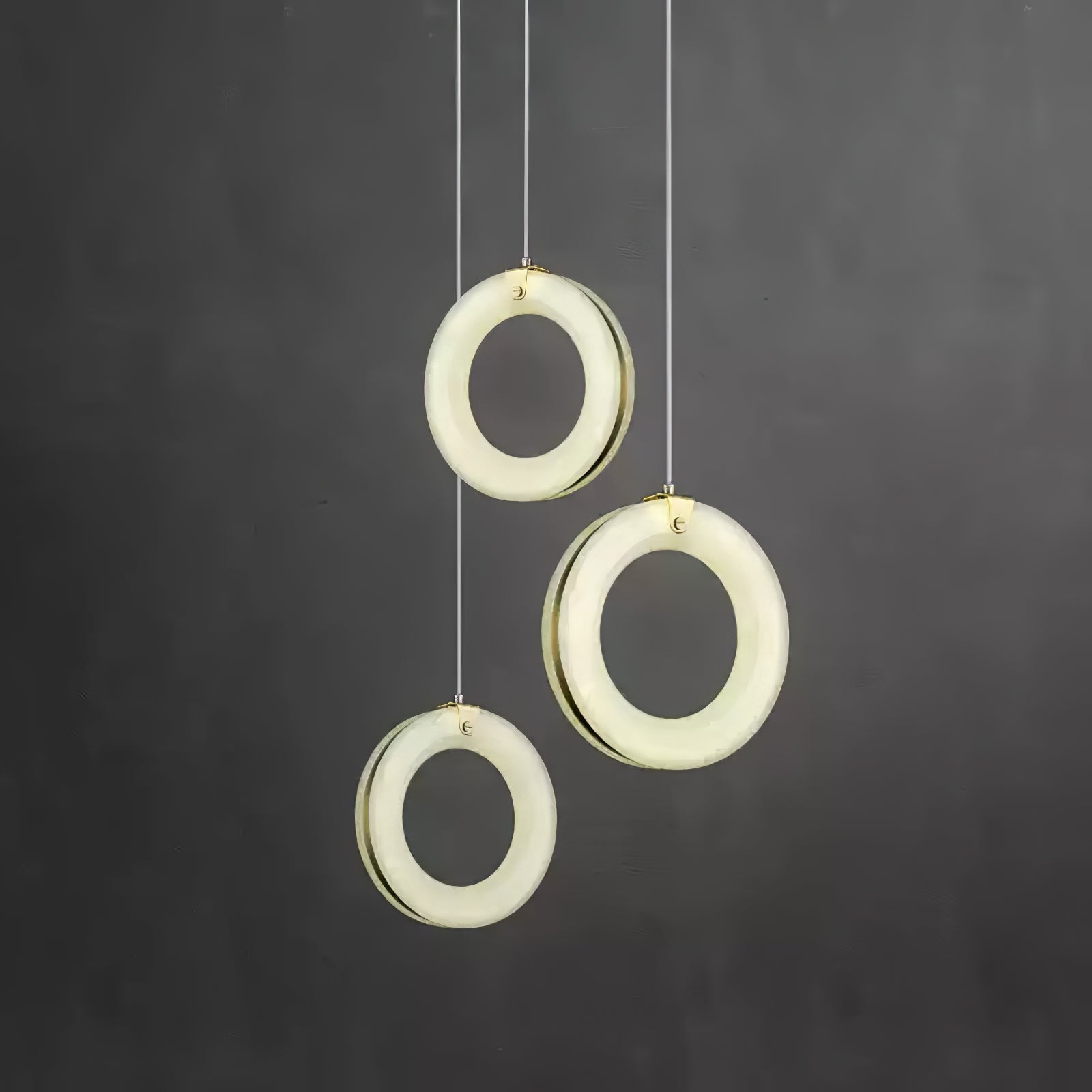 Lenba Alabaster Ring Pendant Light