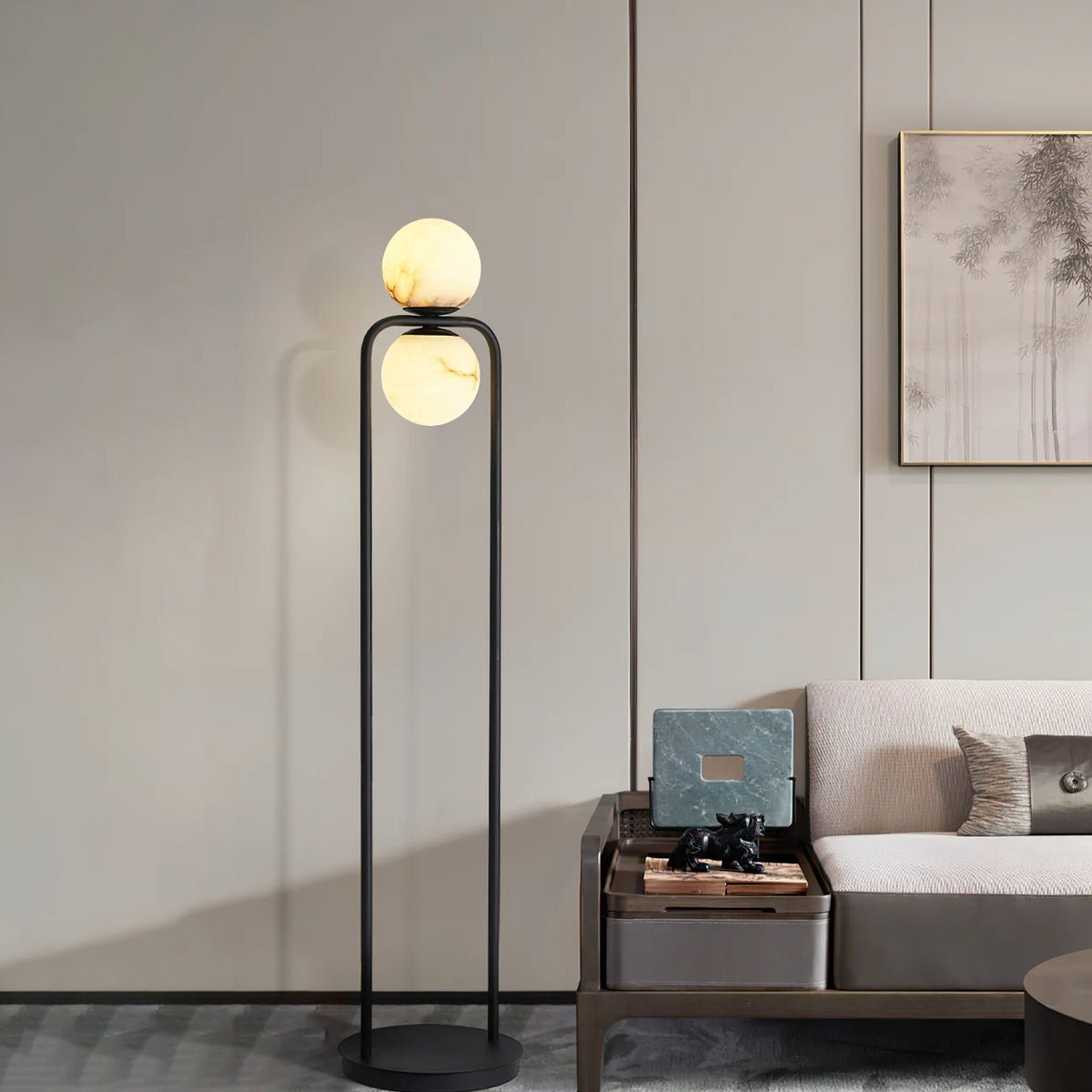 Torisca Alabaster Floor Lamp