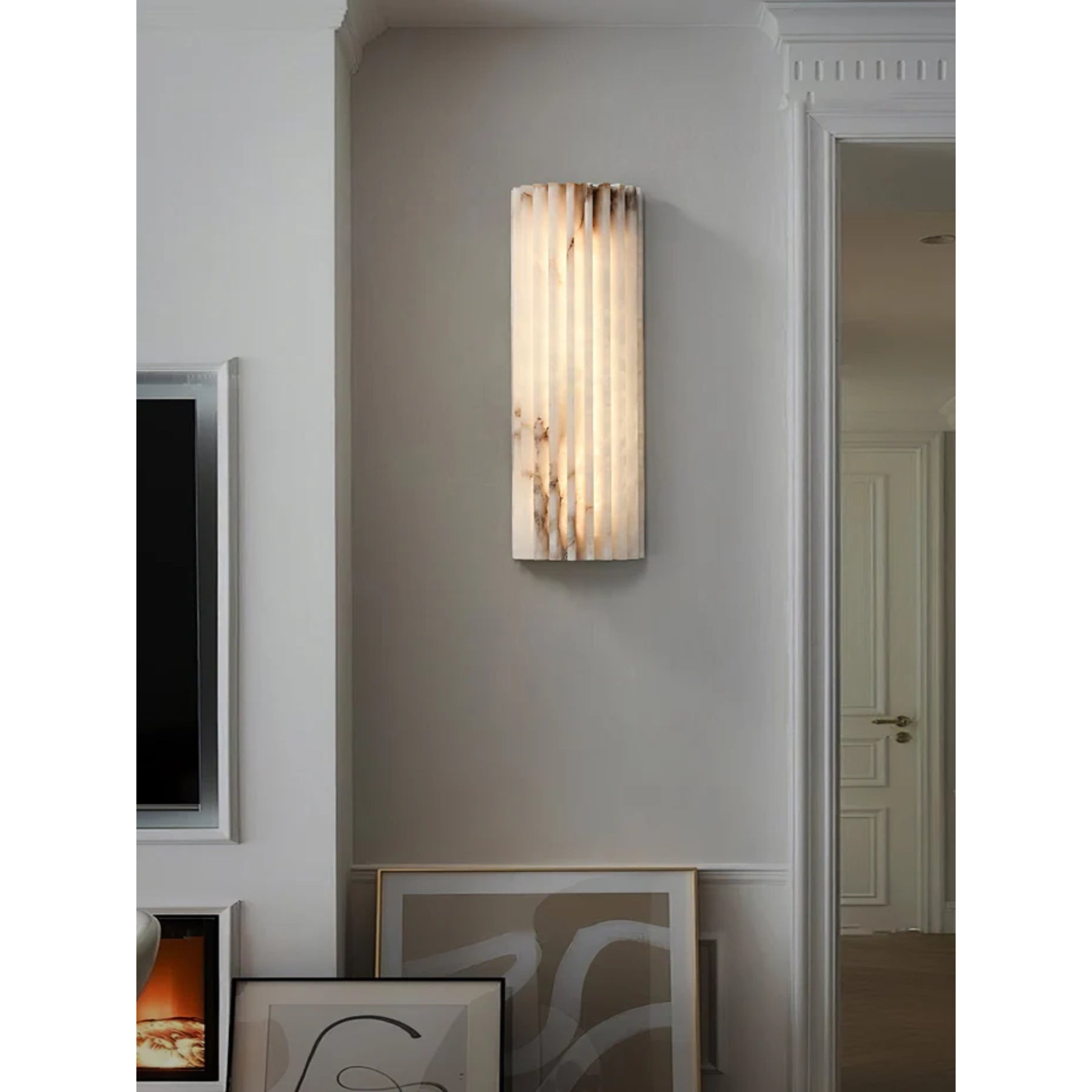 Elviya Alabaster Wall Light