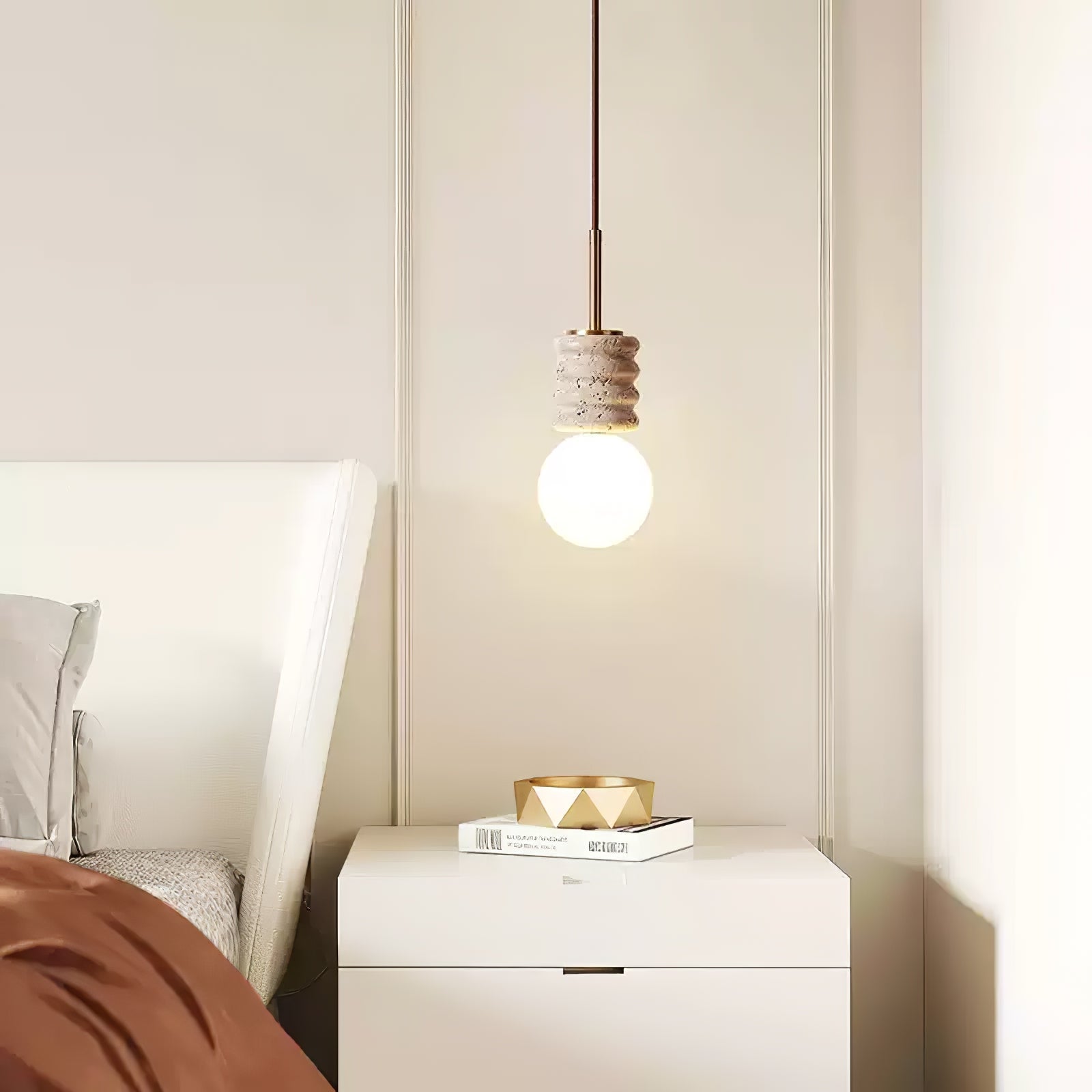 Maliva Natural Stone Pendant Light