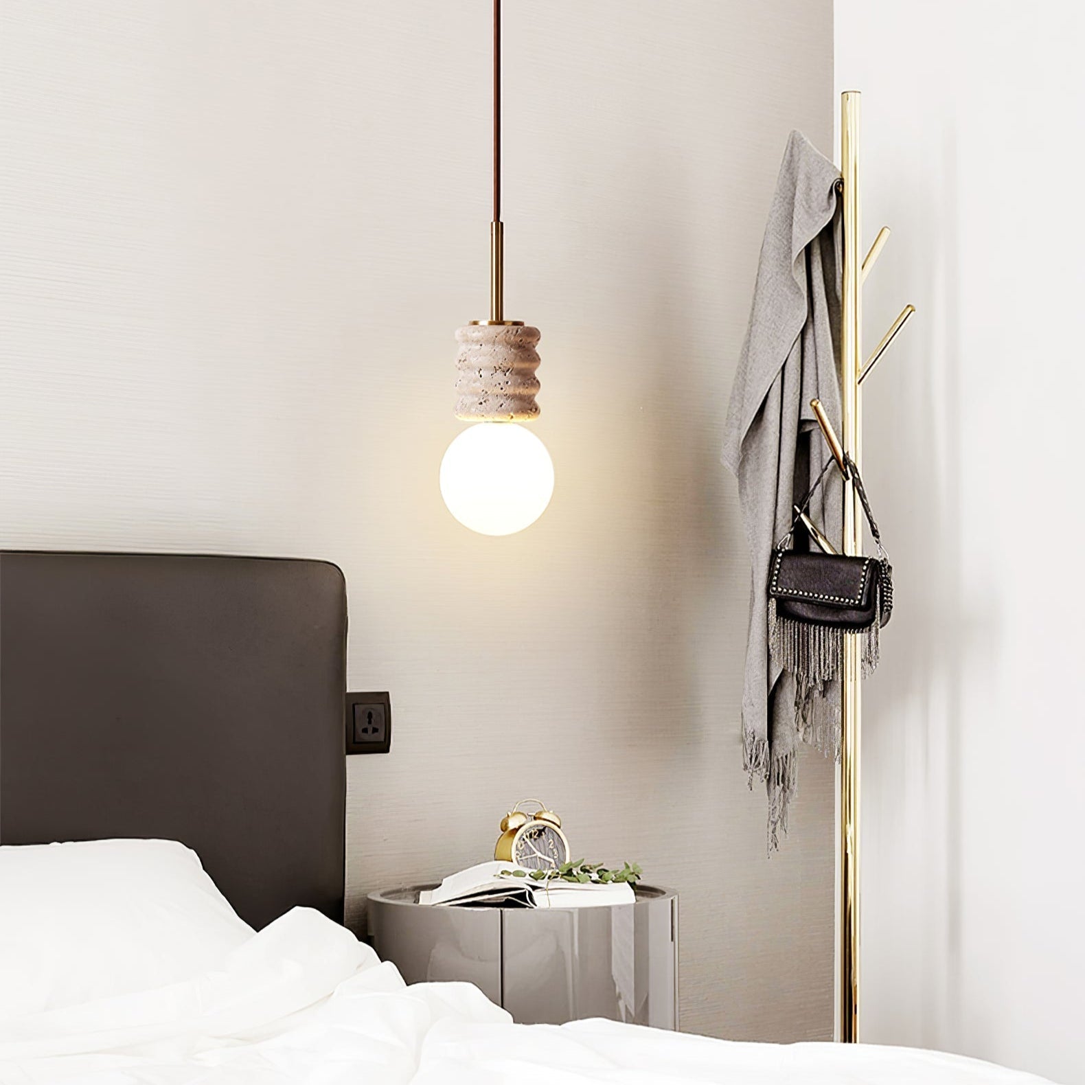 Maliva Natural Stone Pendant Light