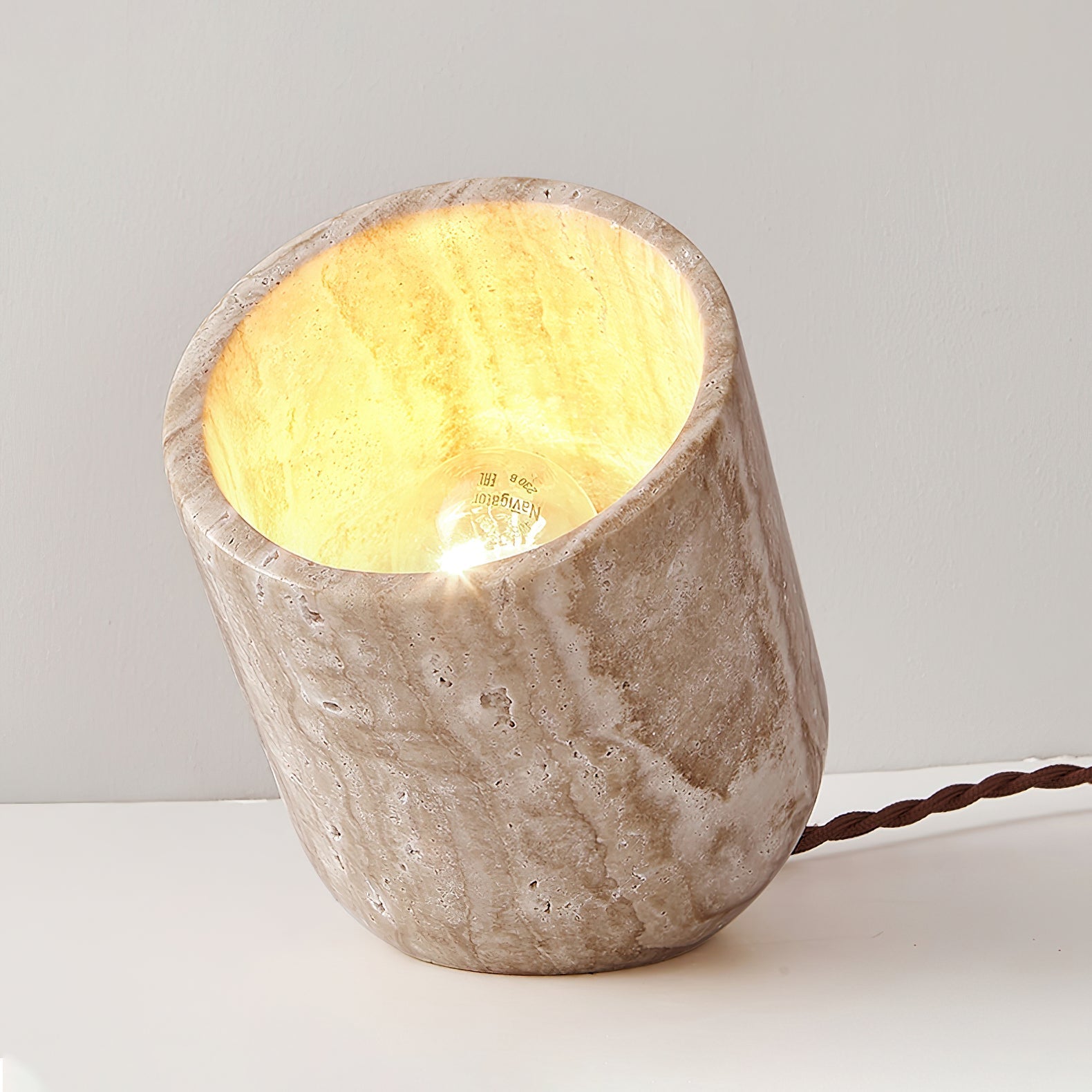 Synel Travertine Table Lamp