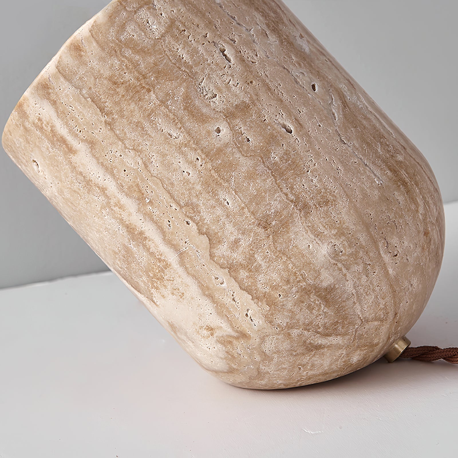 Synel Travertine Table Lamp
