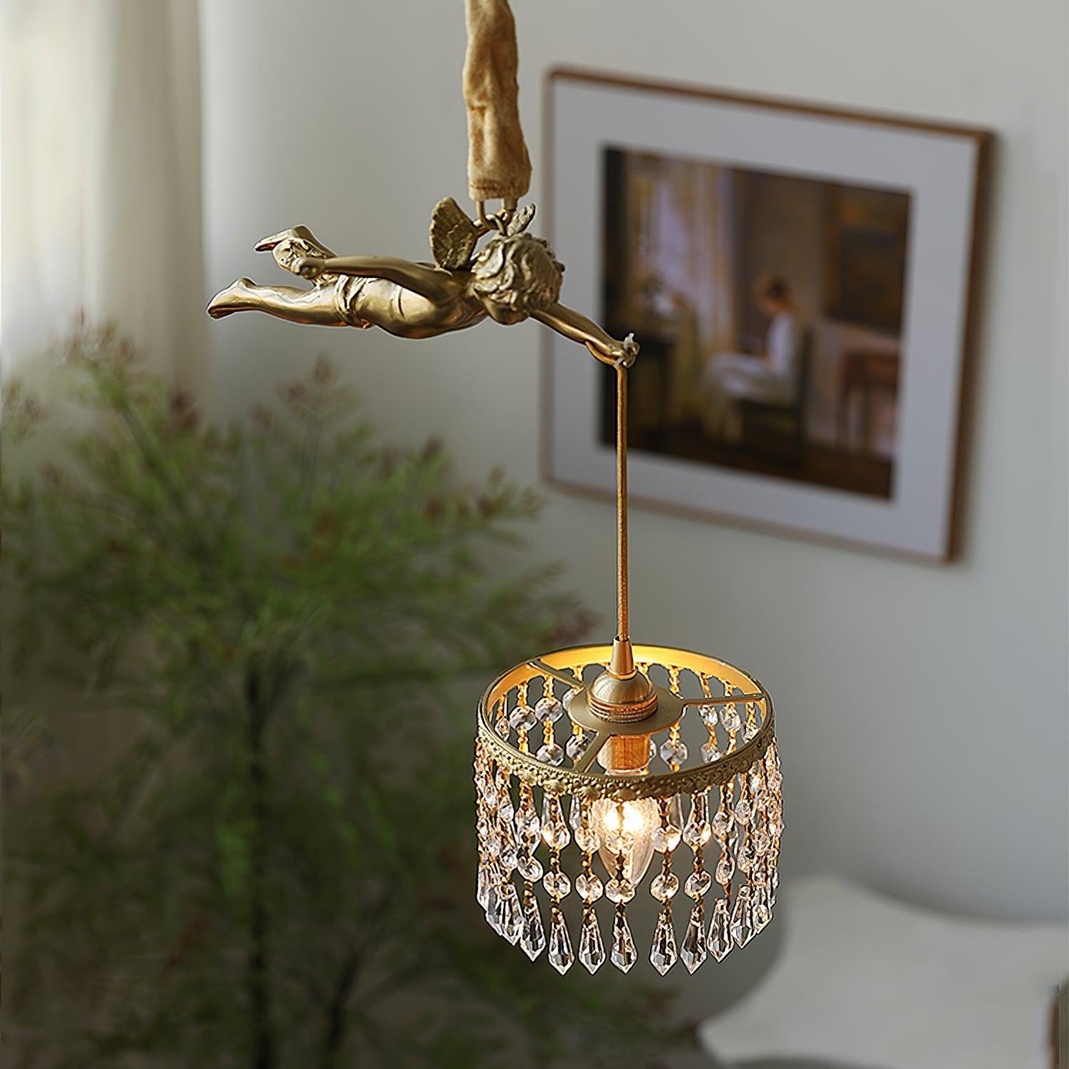 Floating Angel Pendant Light