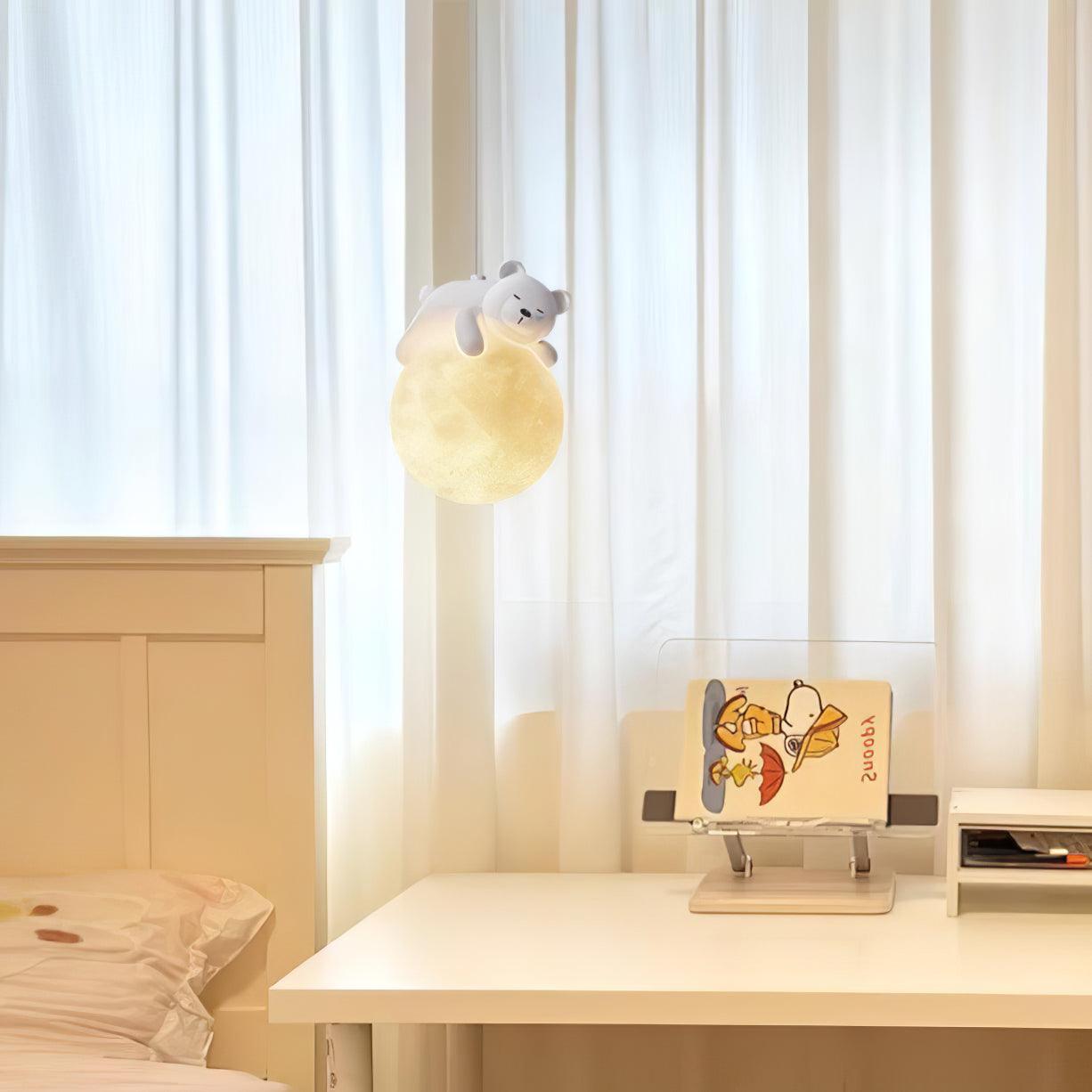 Reclining Panda Pendant Light