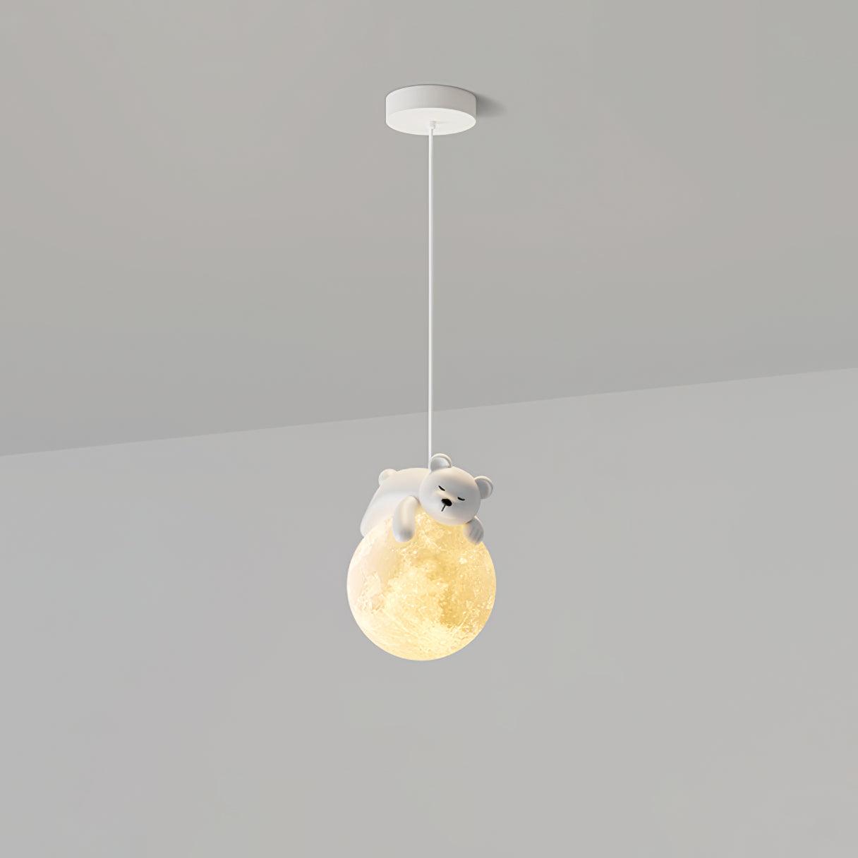 Reclining Panda Pendant Light