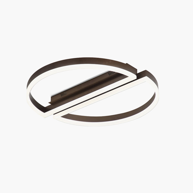 Zipler Double Half-Round Ceiling Light