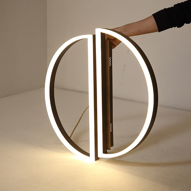 Zipler Double Half-Round Ceiling Light